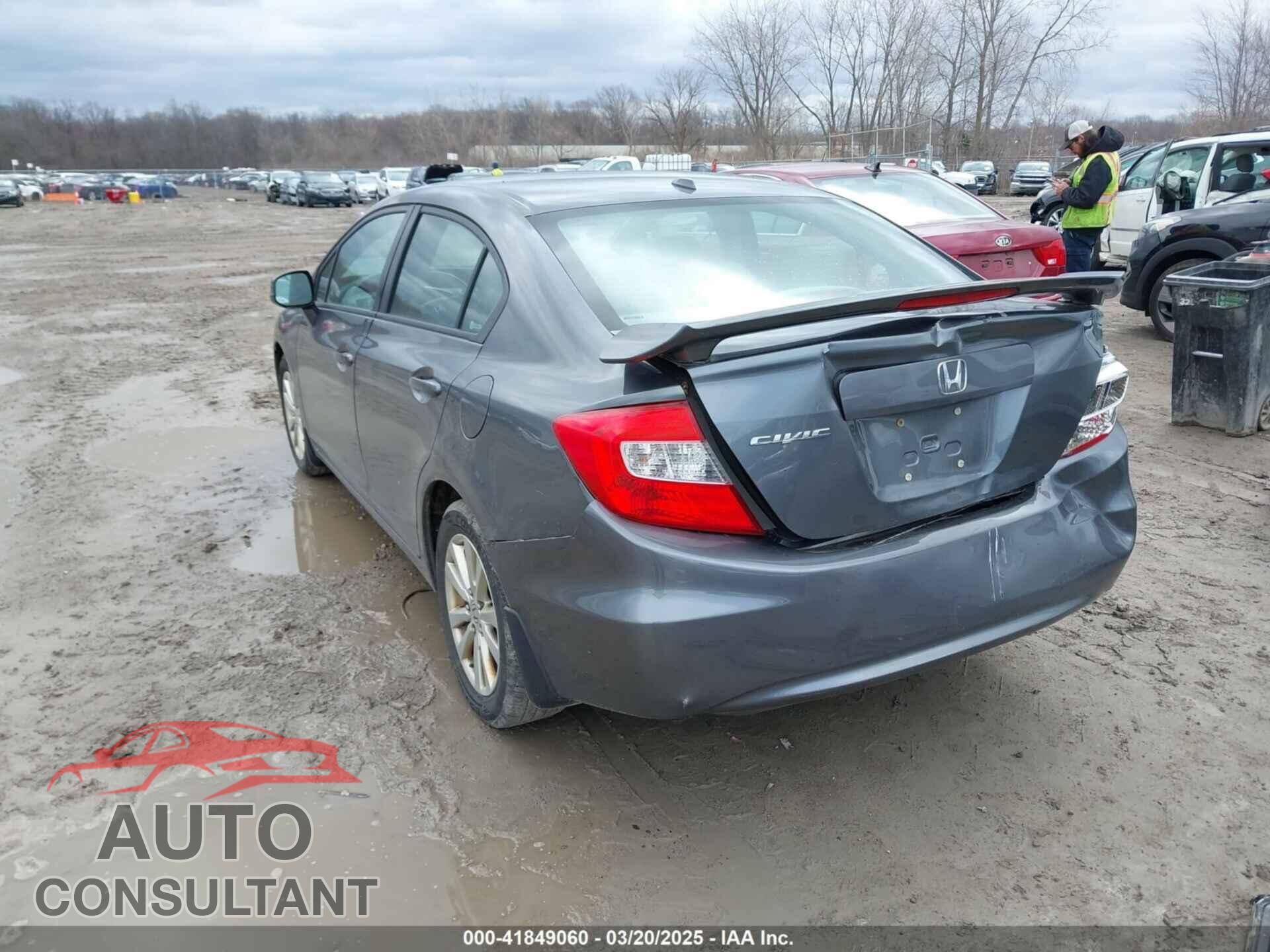 HONDA CIVIC 2012 - 19XFB2F91CE001028