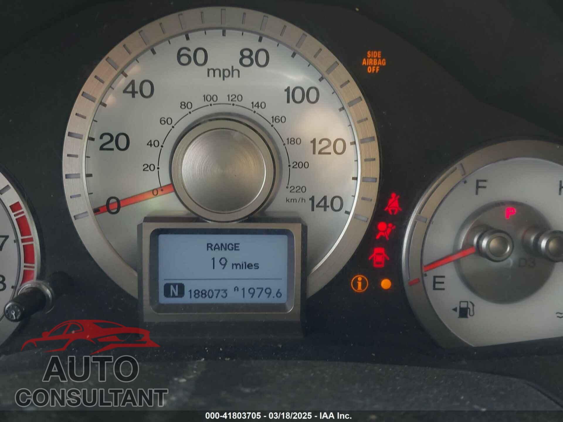HONDA PILOT 2011 - 5FNYF4H9XBB104382