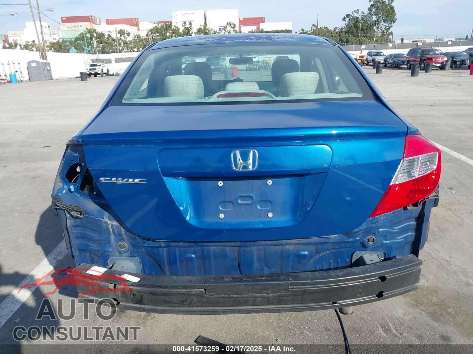 HONDA CIVIC 2012 - 19XFB2F59CE366019