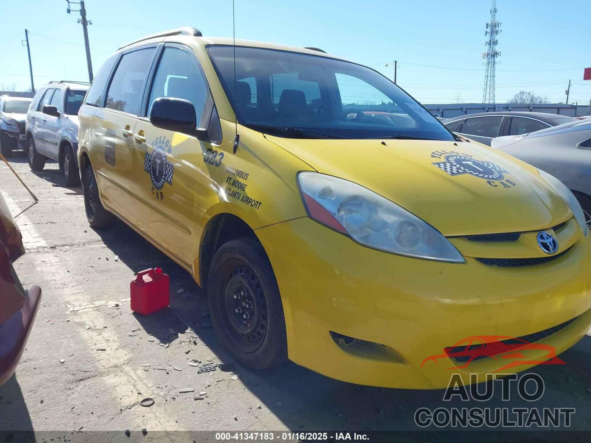 TOYOTA SIENNA 2009 - 5TDZK23C69S255927