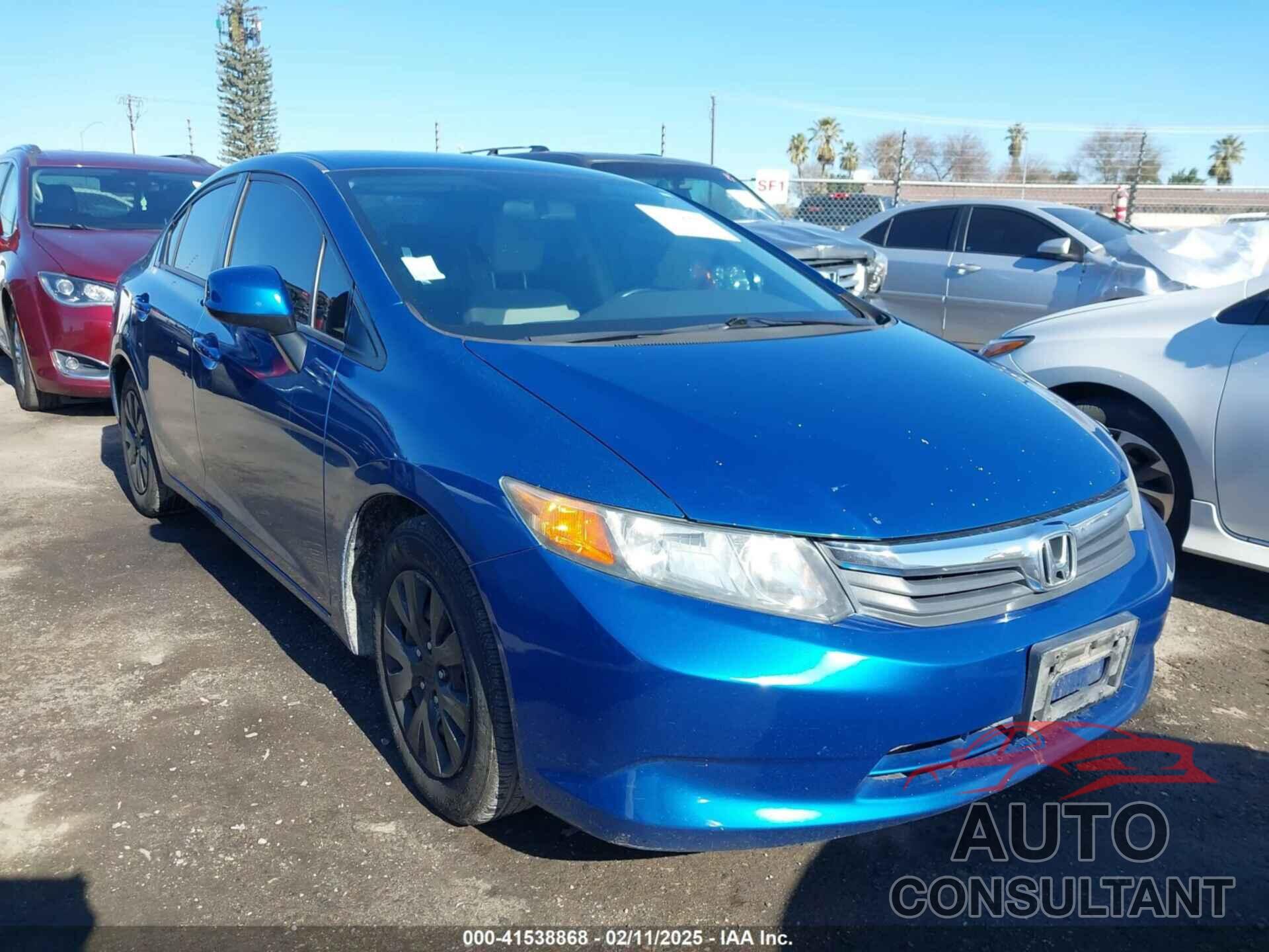 HONDA CIVIC 2012 - 2HGFB2F56CH544457