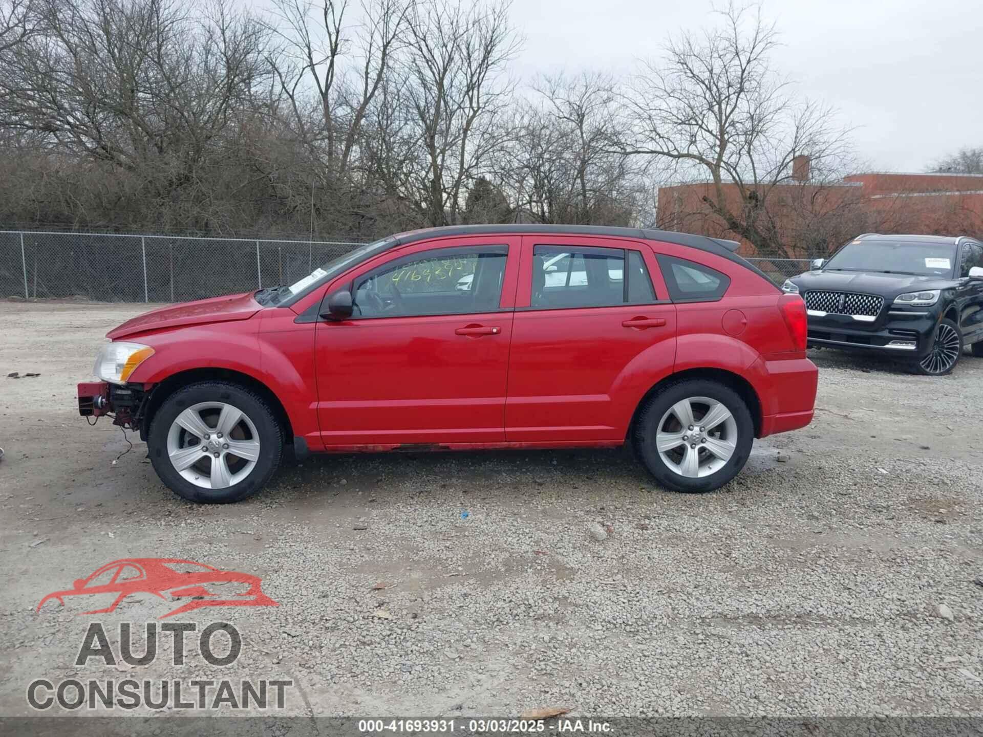 DODGE CALIBER 2012 - 1C3CDWDA8CD527664