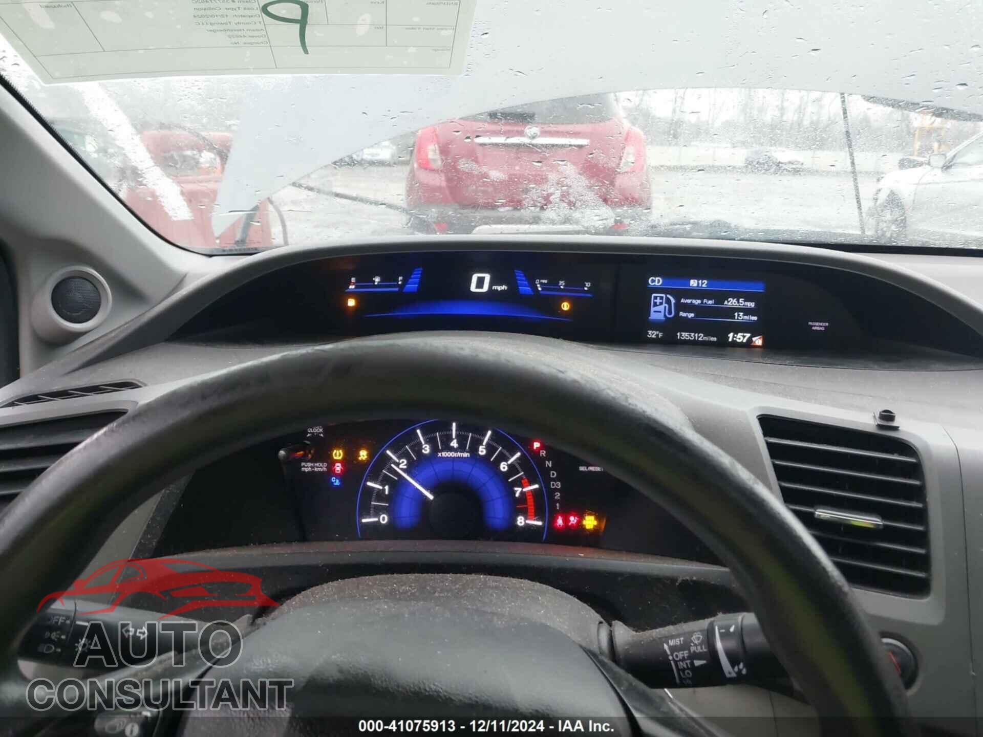 HONDA CIVIC 2012 - 19XFB2F85CE363225