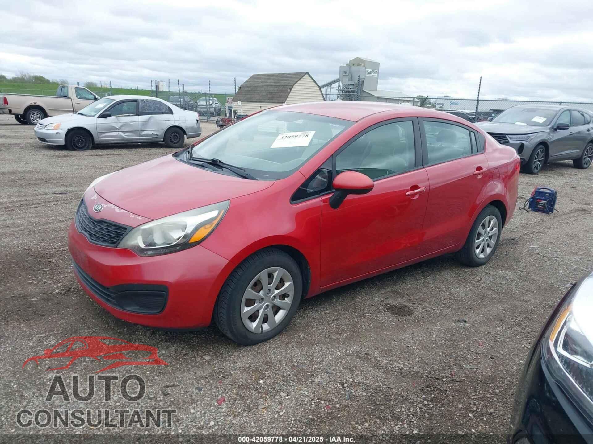 KIA RIO 2012 - KNADM4A30C6094000