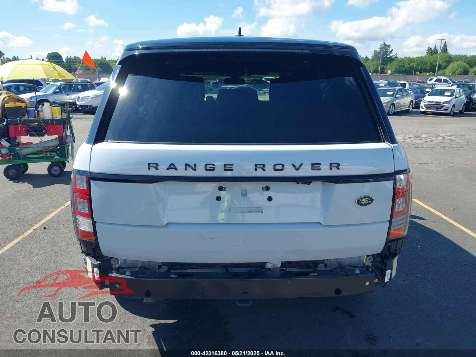 LAND ROVER RANGE ROVER 2016 - SALGS2KF9GA258617