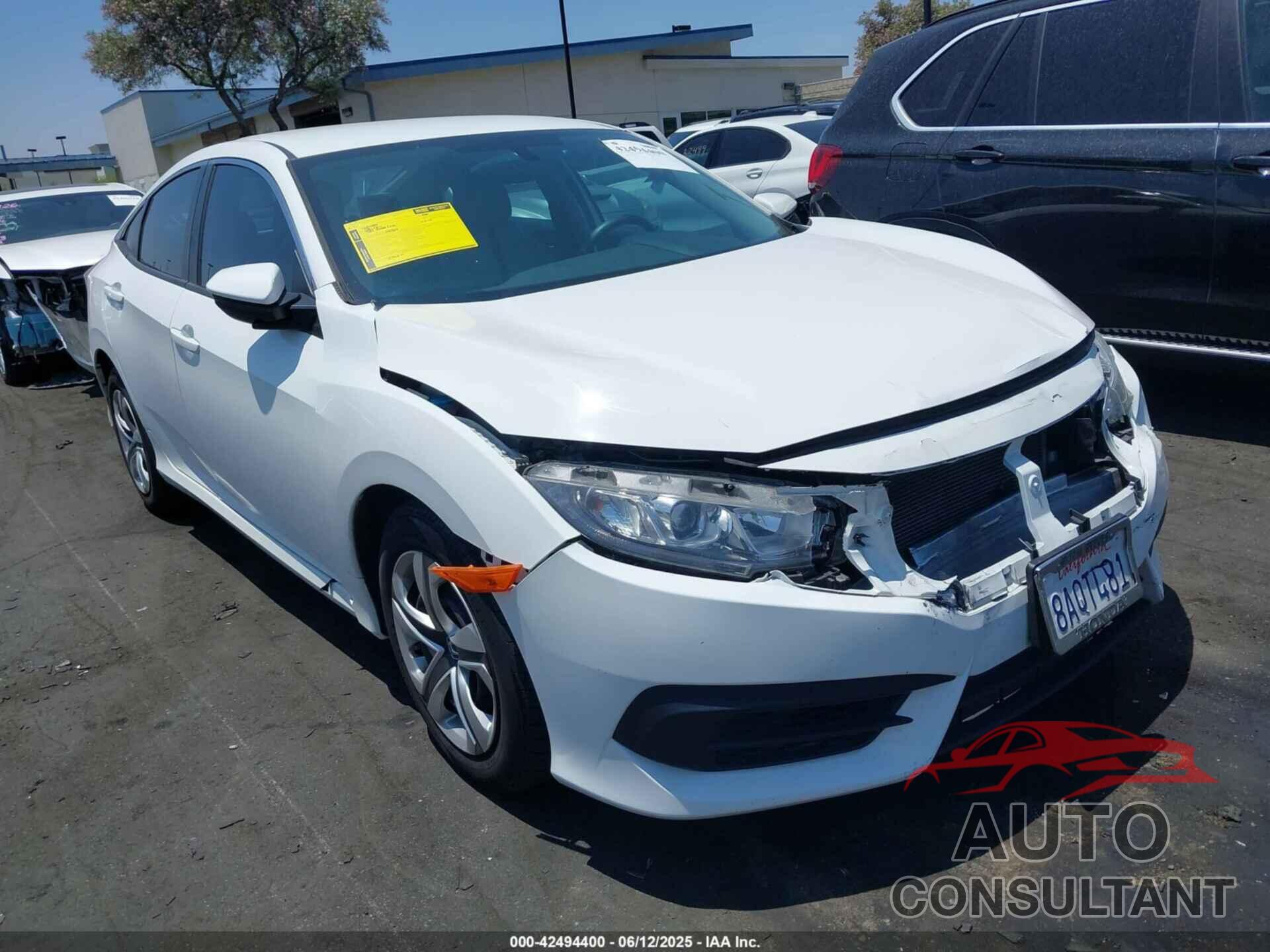 HONDA CIVIC 2017 - 19XFC2F51HE210593