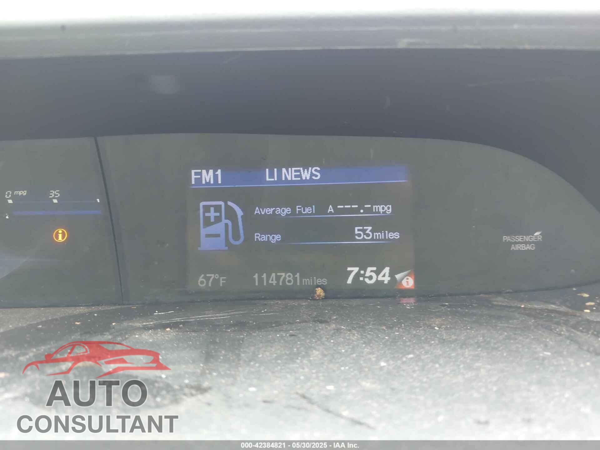 HONDA CIVIC 2013 - 19XFB2F52DE217419