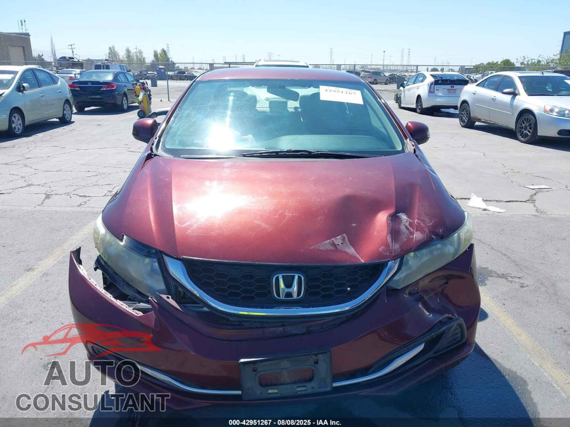 HONDA CIVIC 2013 - 19XFB2F58DE205579