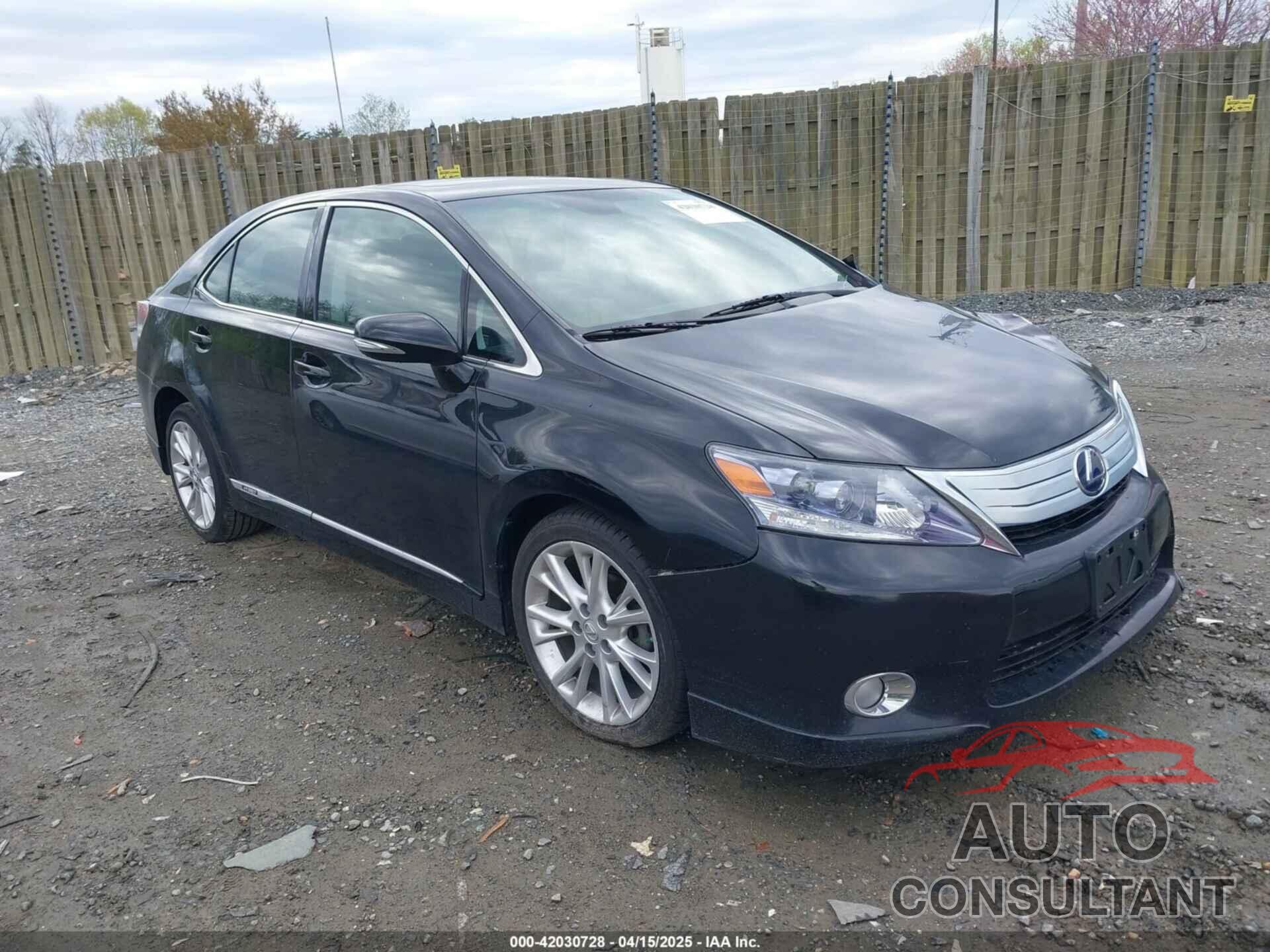 LEXUS HS 250H 2010 - JTHBB1BA2A2009222