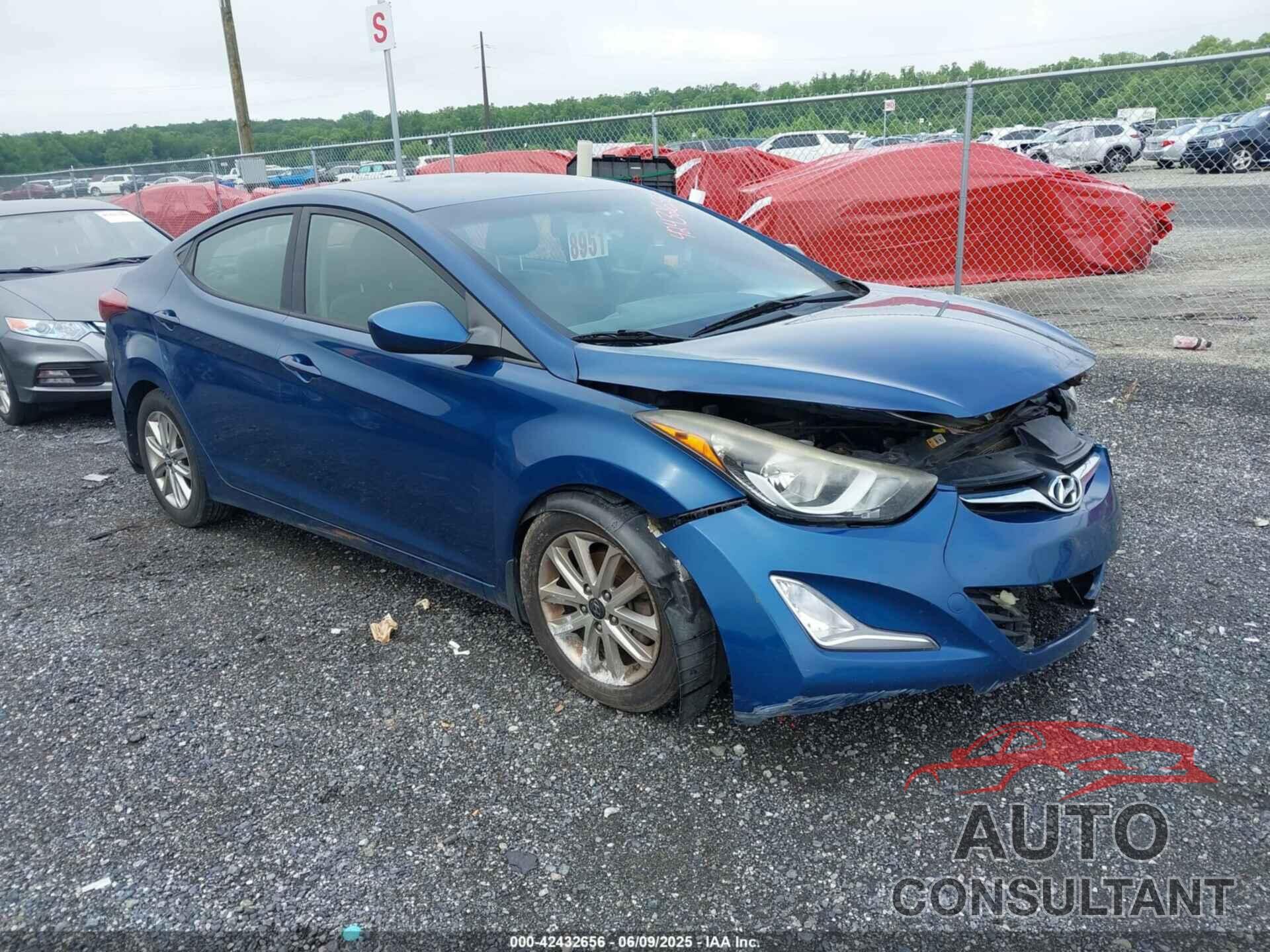 HYUNDAI ELANTRA 2016 - KMHDH4AE5GU480546
