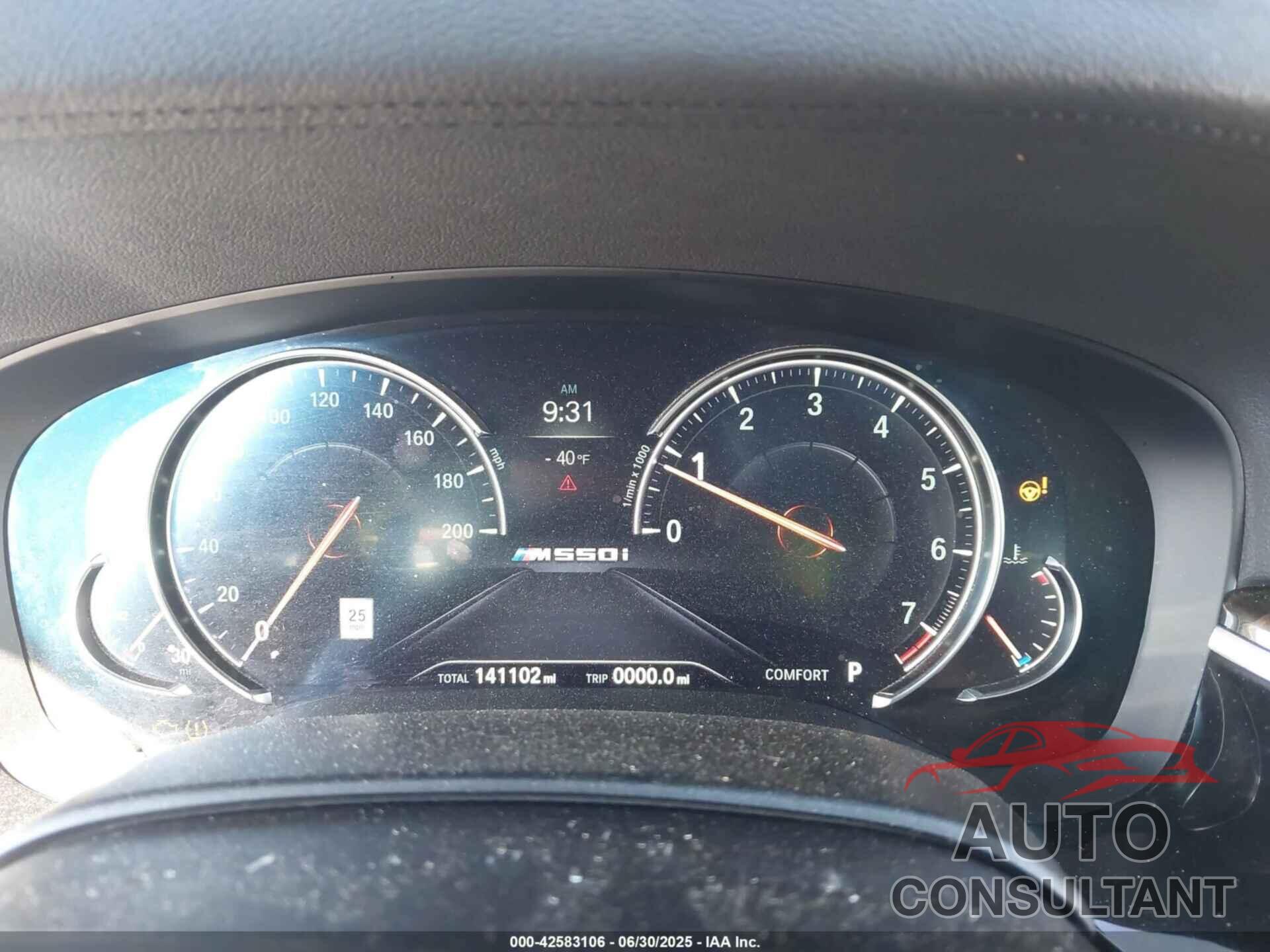 BMW M550I 2018 - WBAJB9C55JB286747