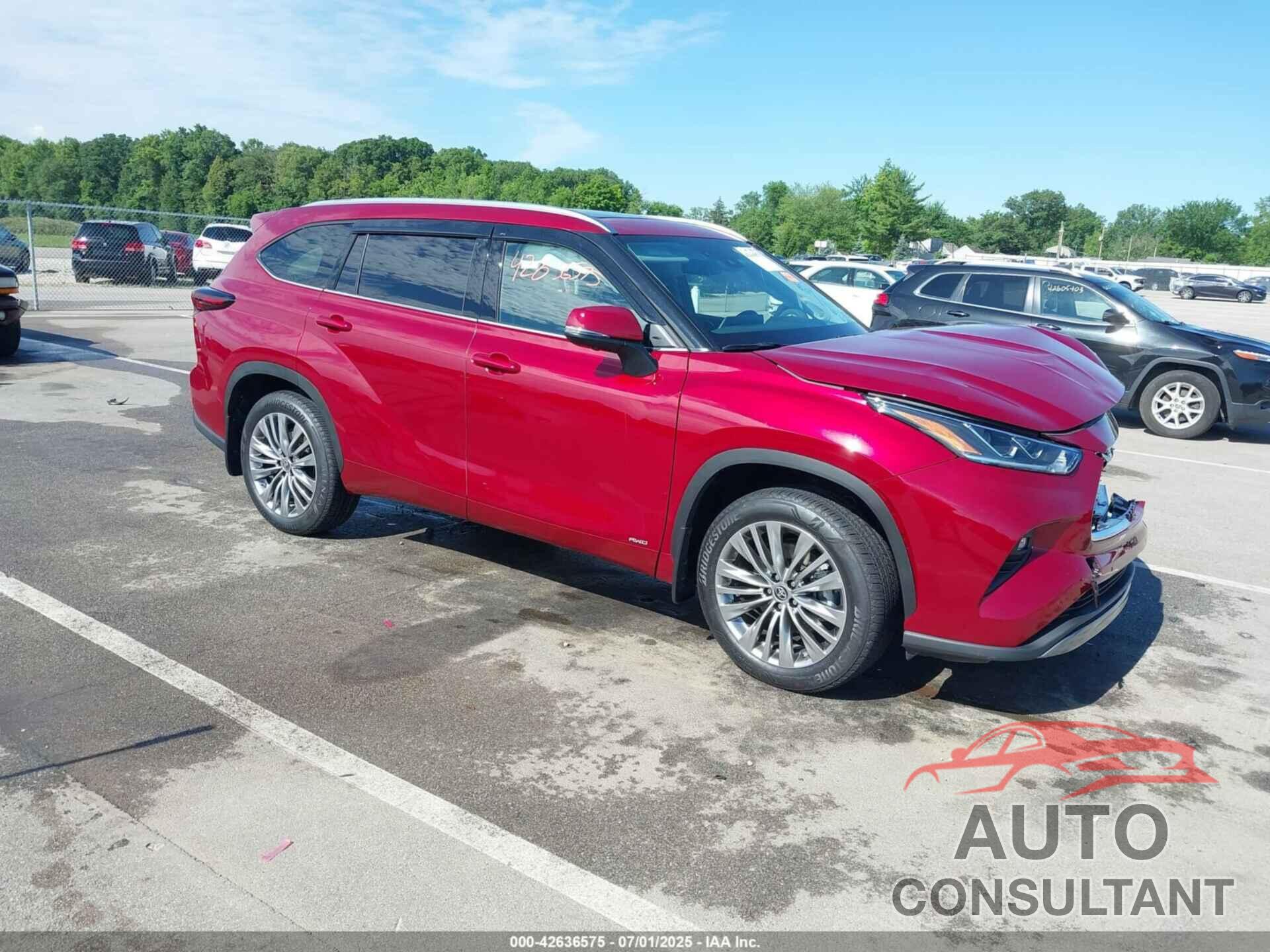 TOYOTA HIGHLANDER 2025 - 5TDEBRCH0SS653210