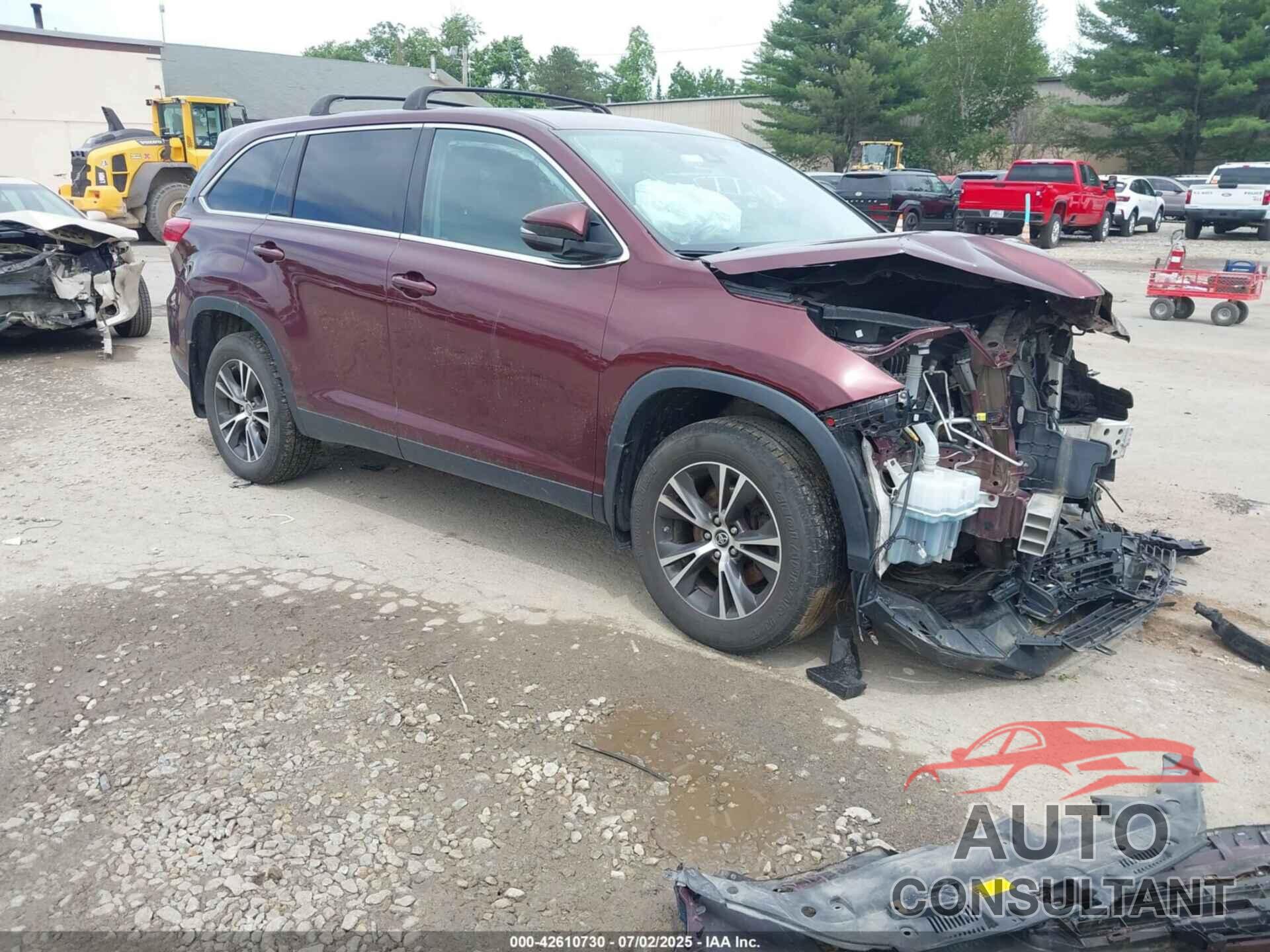 TOYOTA HIGHLANDER 2019 - 5TDBZRFH6KS943719