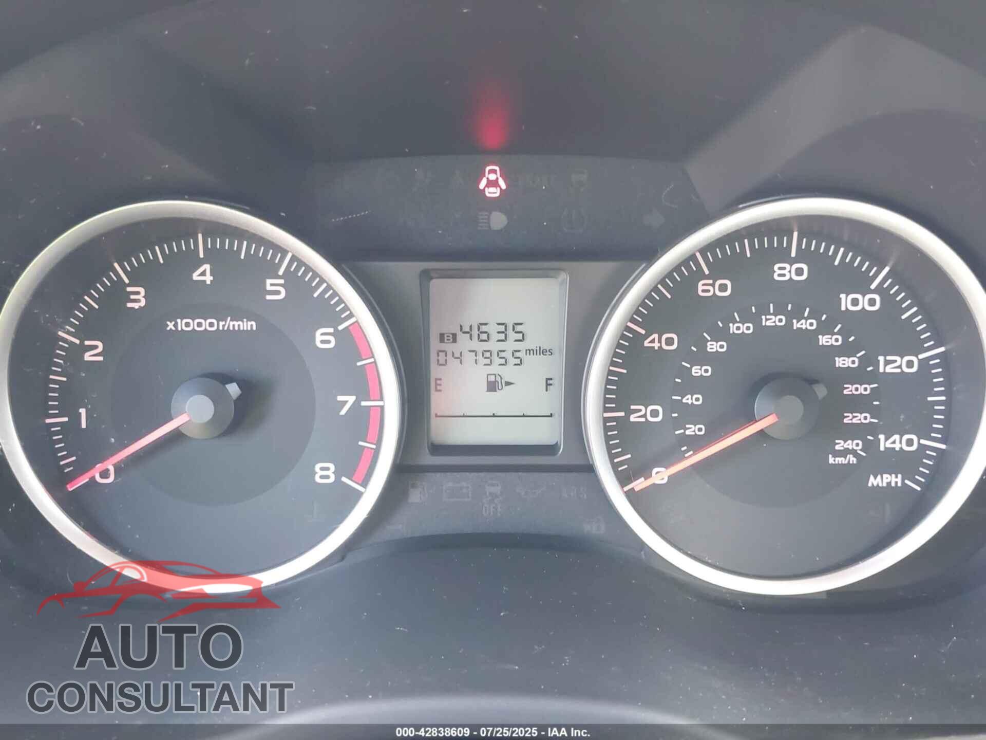 SUBARU FORESTER 2017 - JF2SJAEC8HH487106