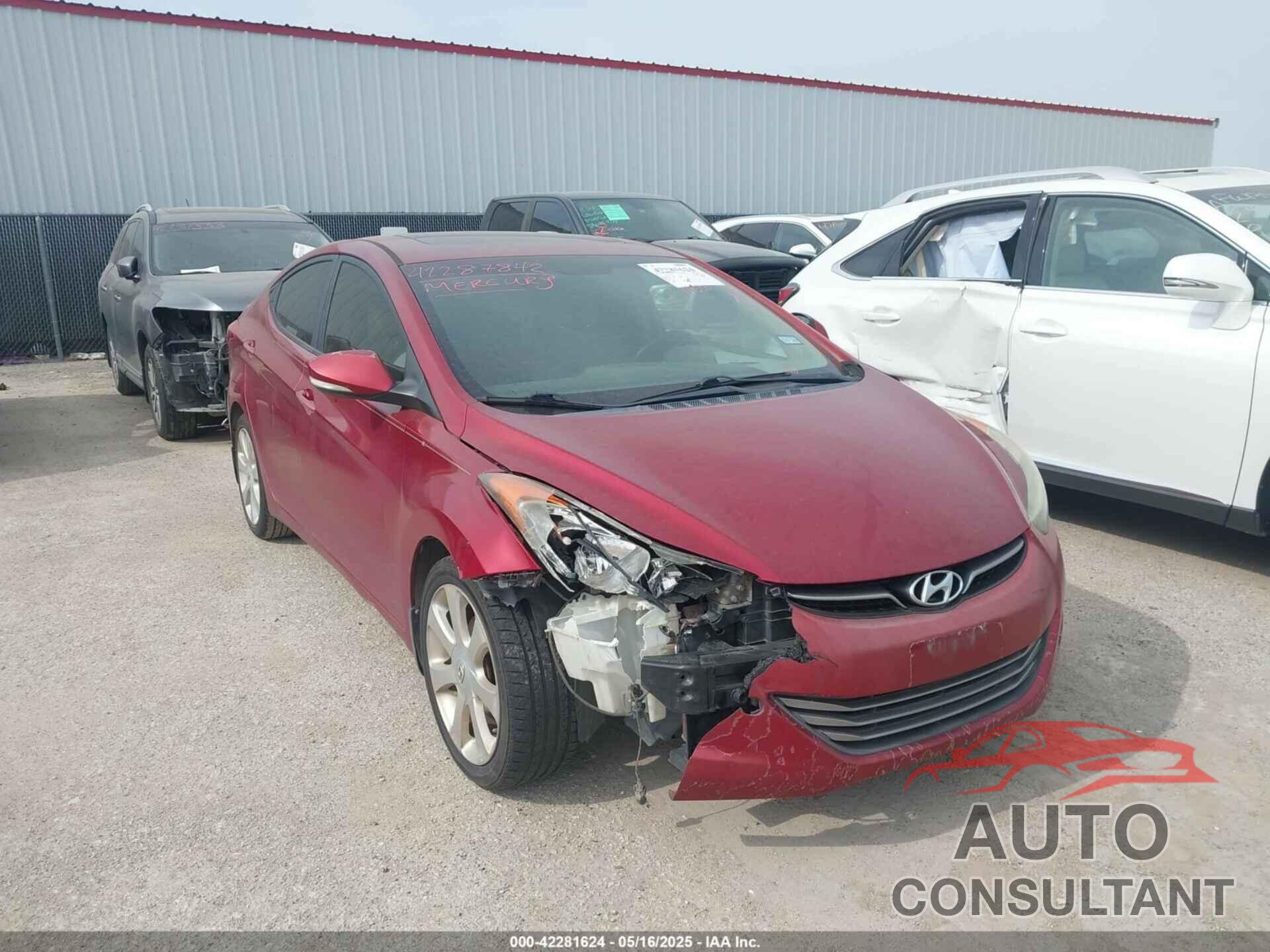 HYUNDAI ELANTRA 2013 - 5NPDH4AE6DH210817
