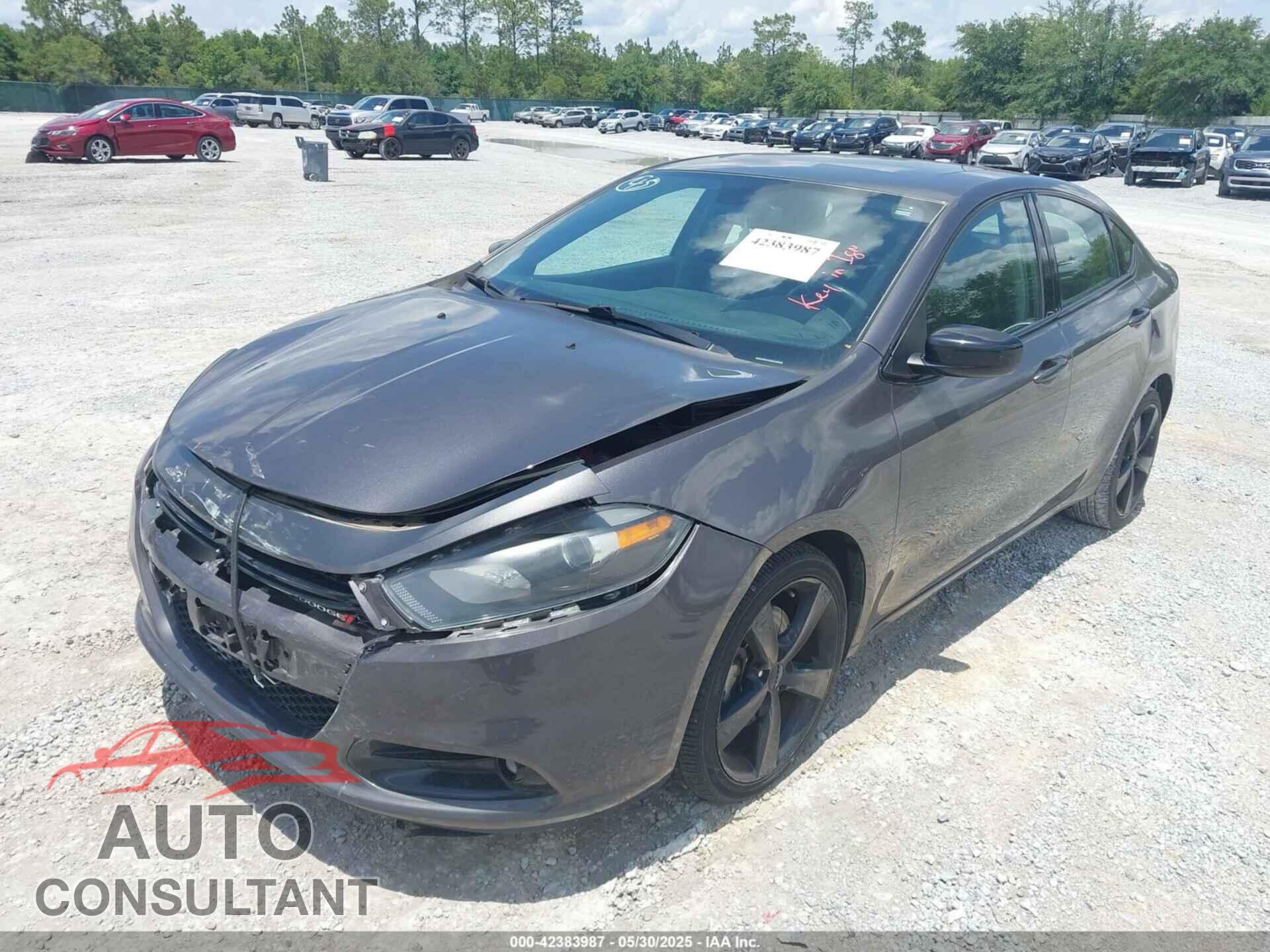 DODGE DART 2015 - 1C3CDFBB0FD391529