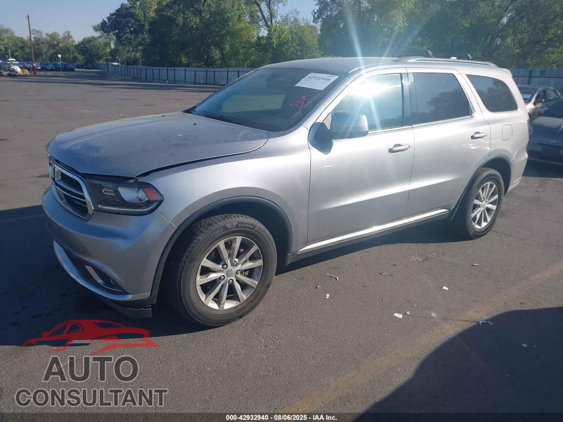 DODGE DURANGO 2017 - 1C4RDJAG3HC936850