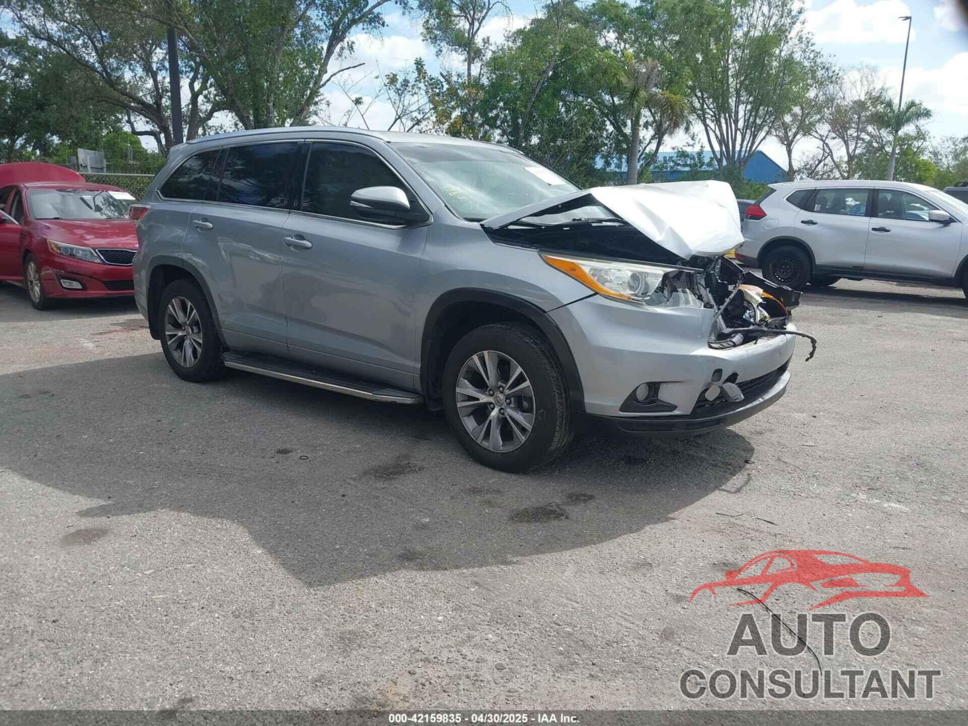 TOYOTA HIGHLANDER 2014 - 5TDKKRFH8ES023910