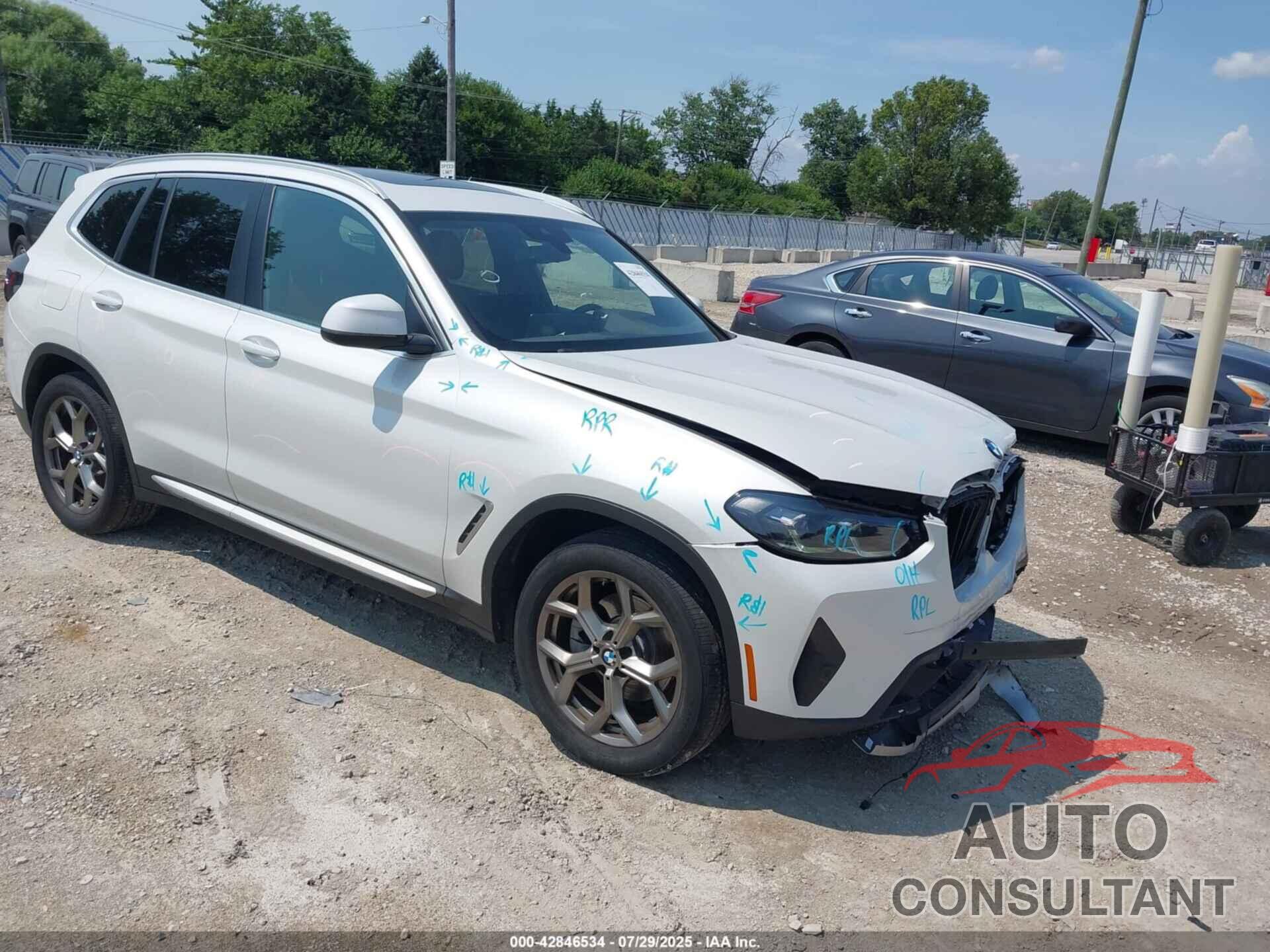 BMW X3 2022 - 5UX53DP01N9N39528