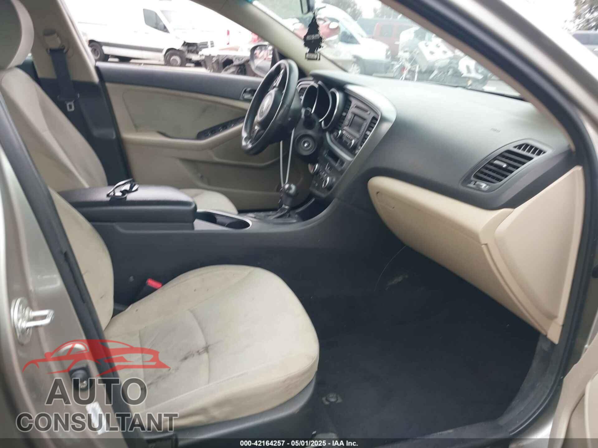 KIA OPTIMA 2014 - KNAGM4A71E5479462