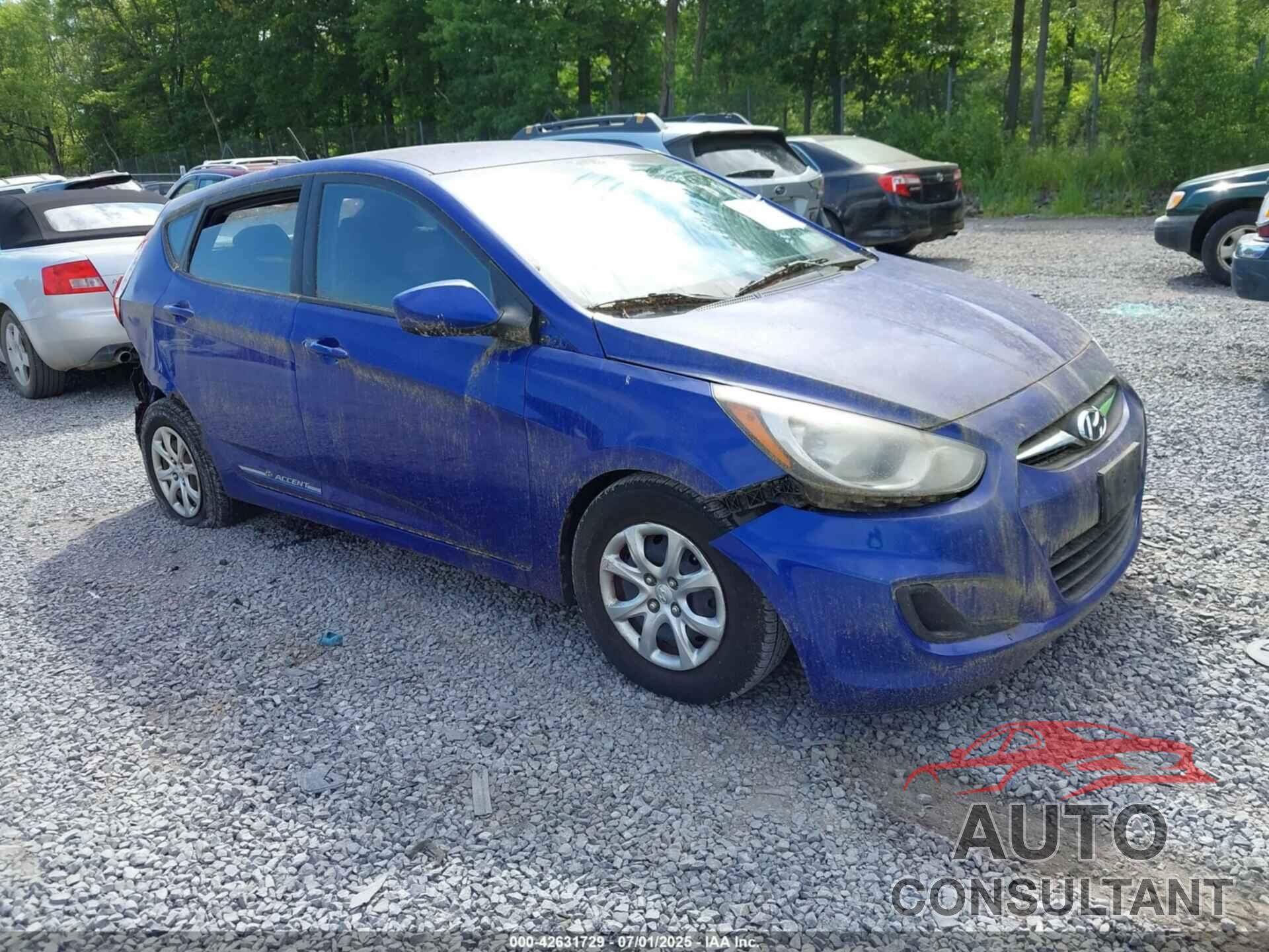 HYUNDAI ACCENT 2012 - KMHCT5AE0CU010189