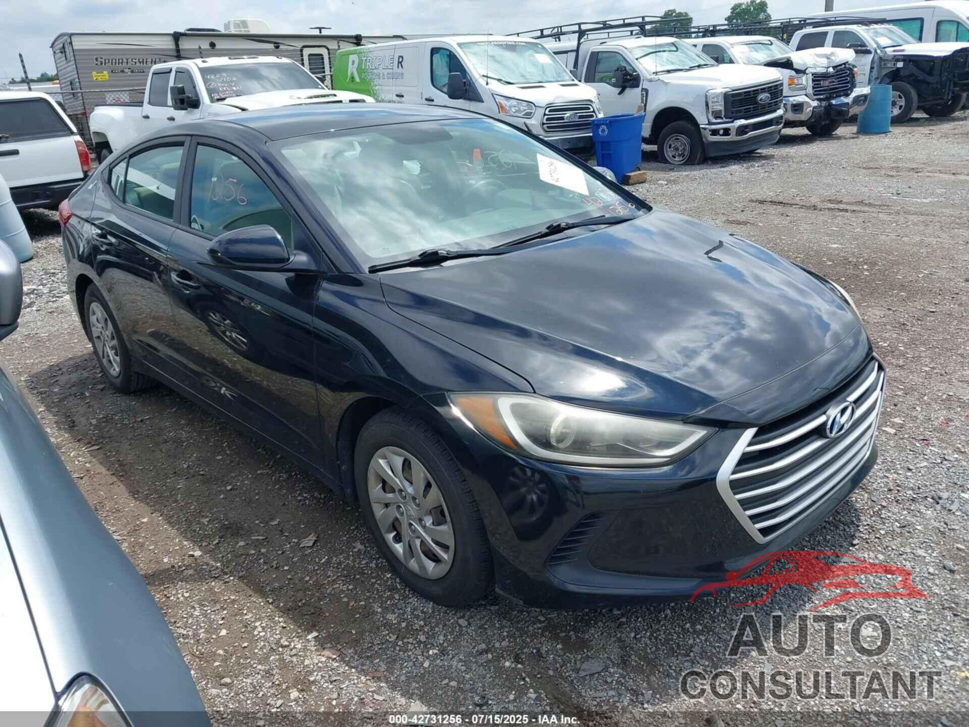 HYUNDAI ELANTRA 2018 - KMHD74LF4JU519255