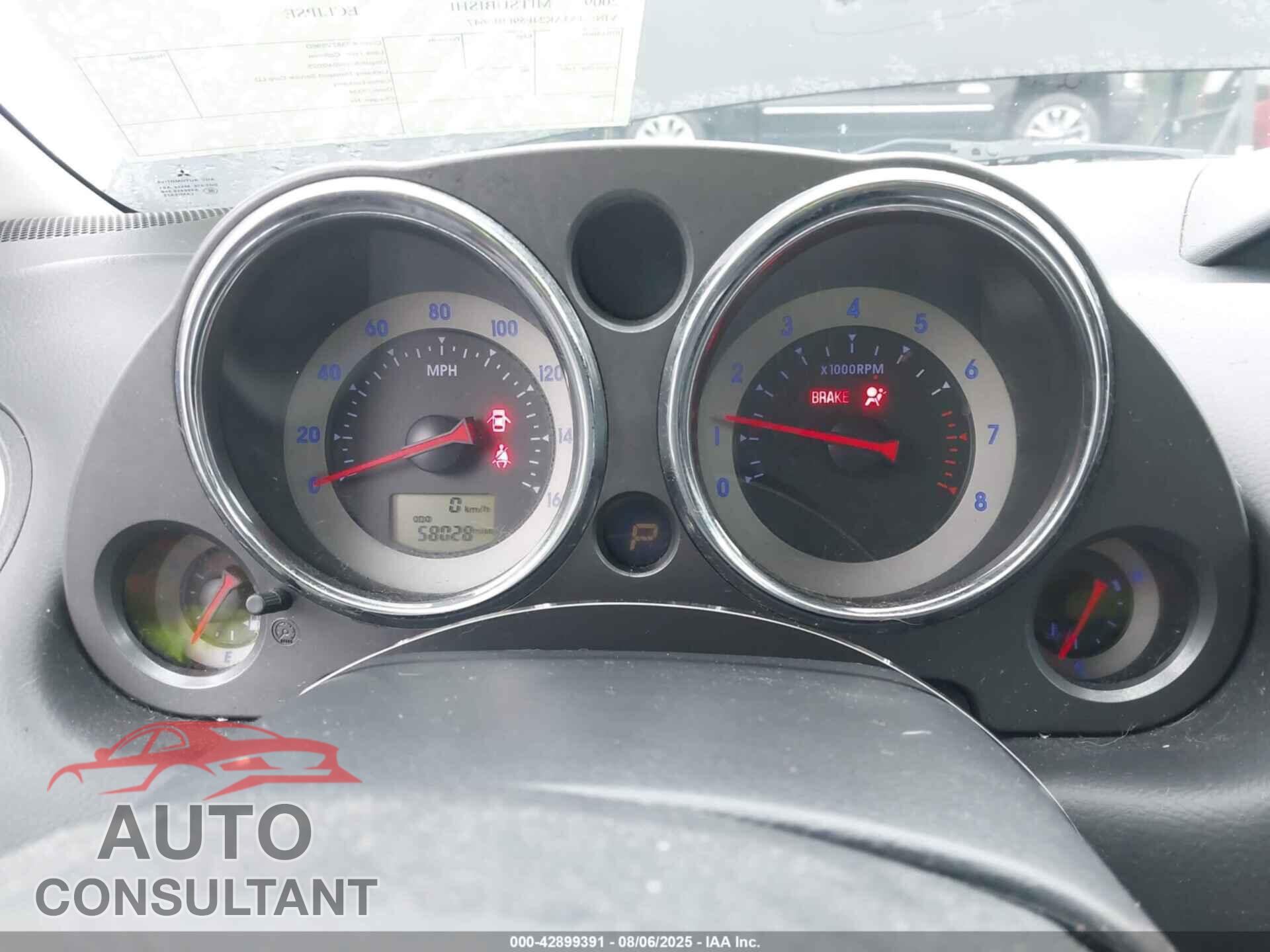 MITSUBISHI ECLIPSE 2009 - 4A3AK24F59E015647