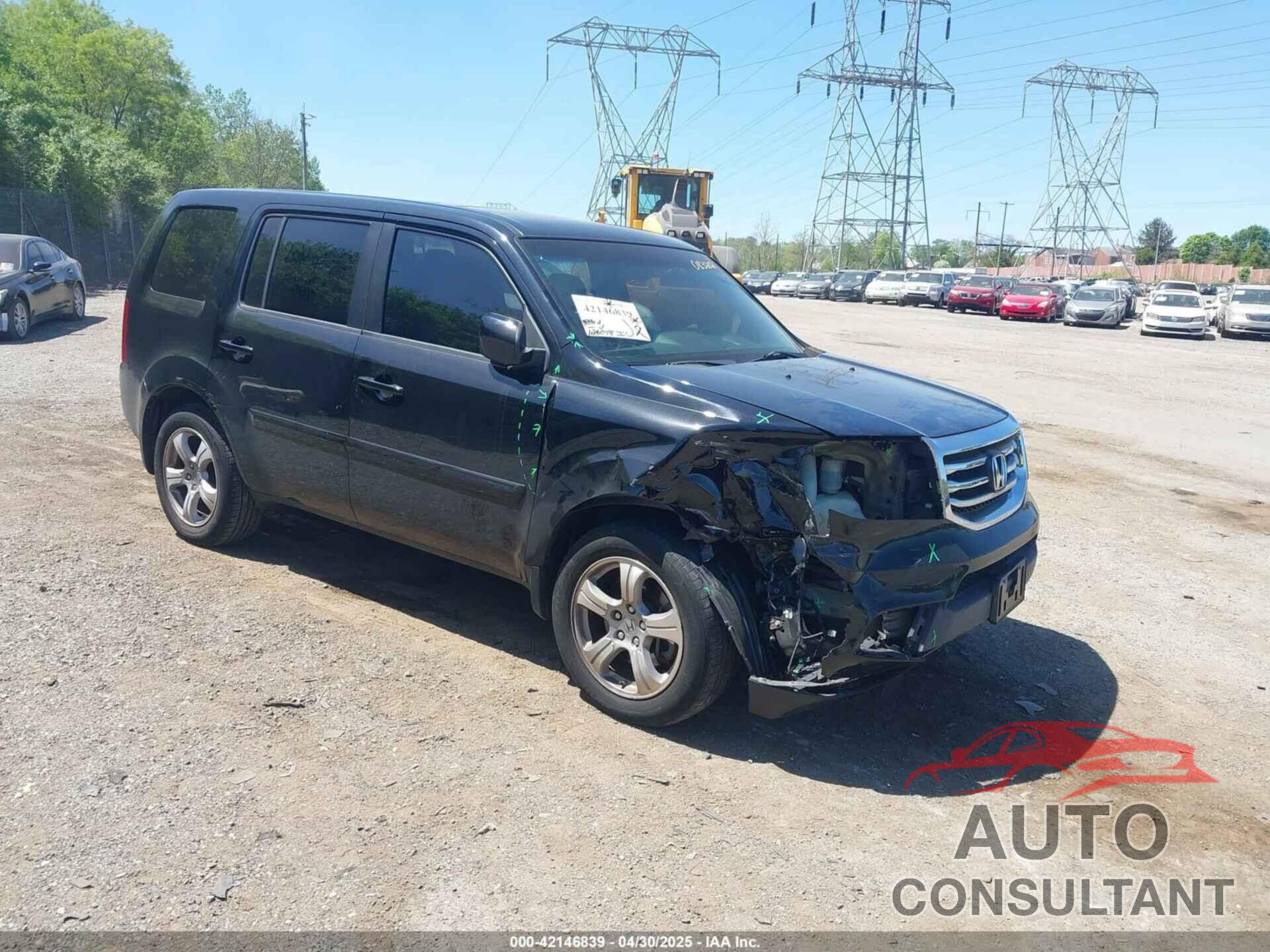 HONDA PILOT 2012 - 5FNYF4H57CB083232
