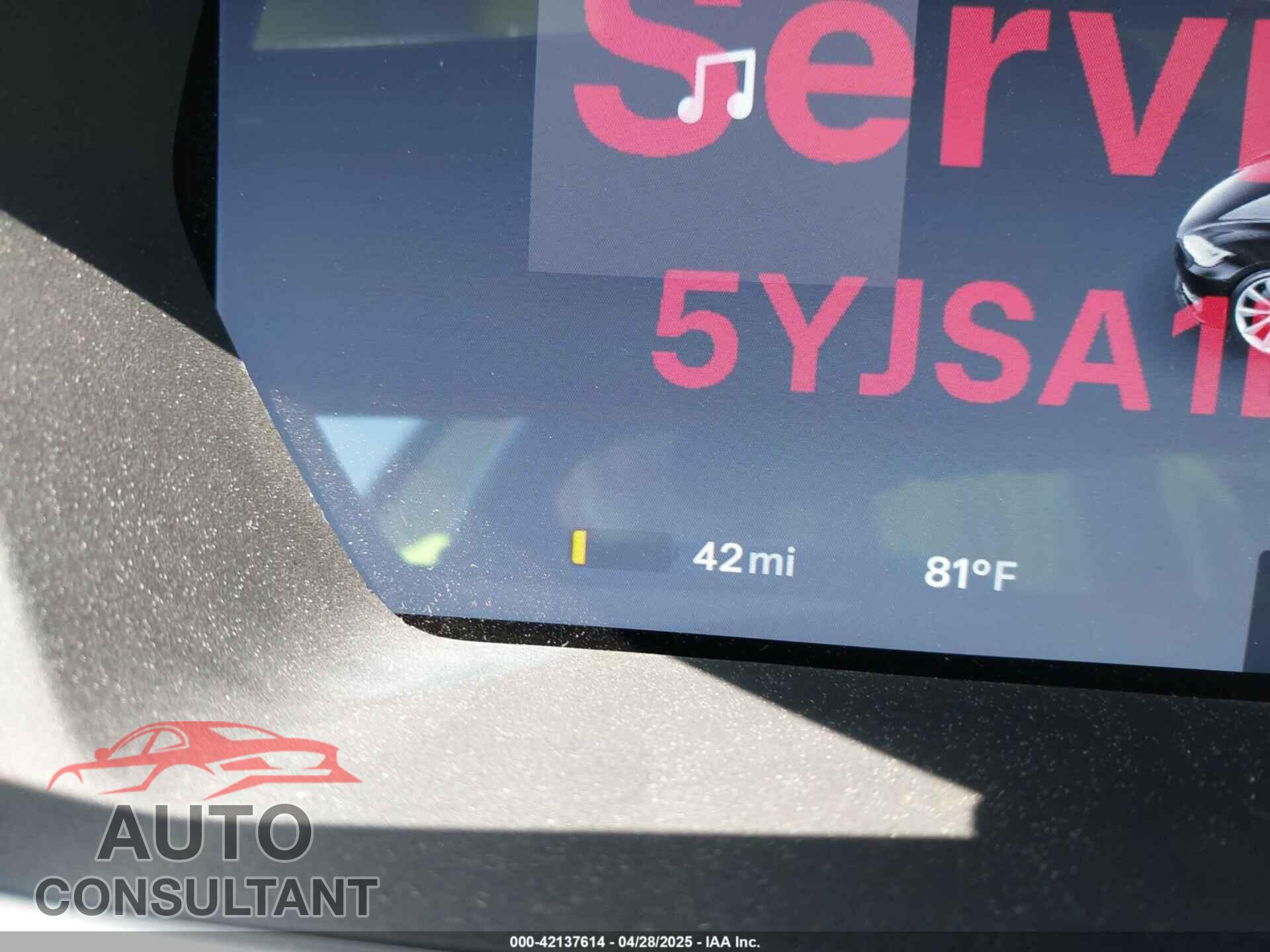 TESLA MODEL S 2013 - 5YJSA1DN9DFP13150