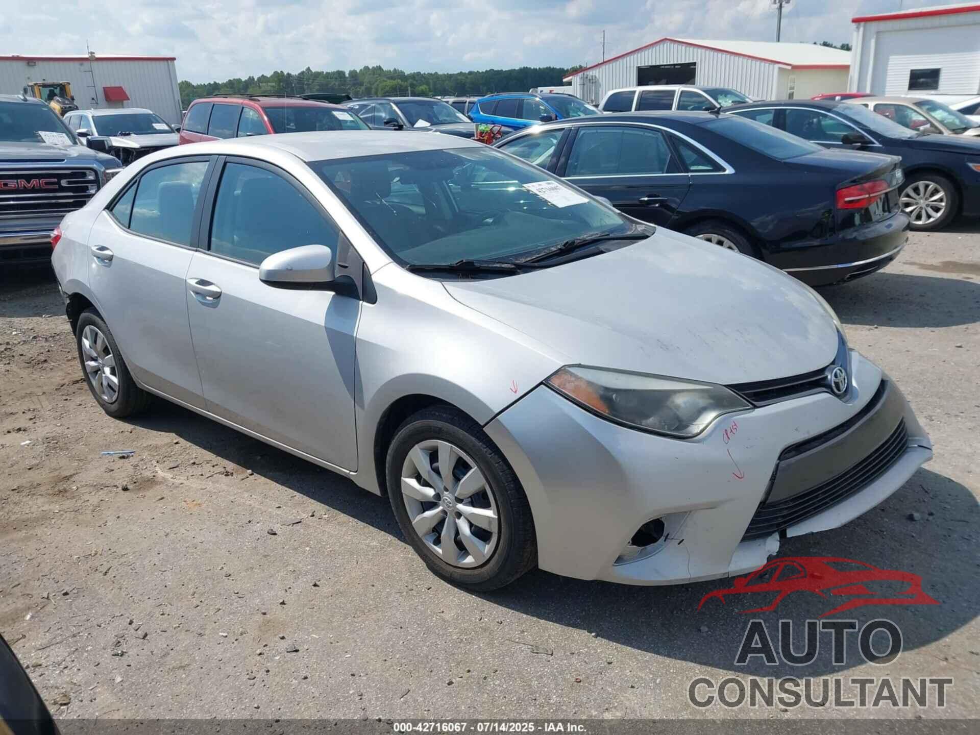 TOYOTA COROLLA 2016 - 2T1BURHE2GC504518