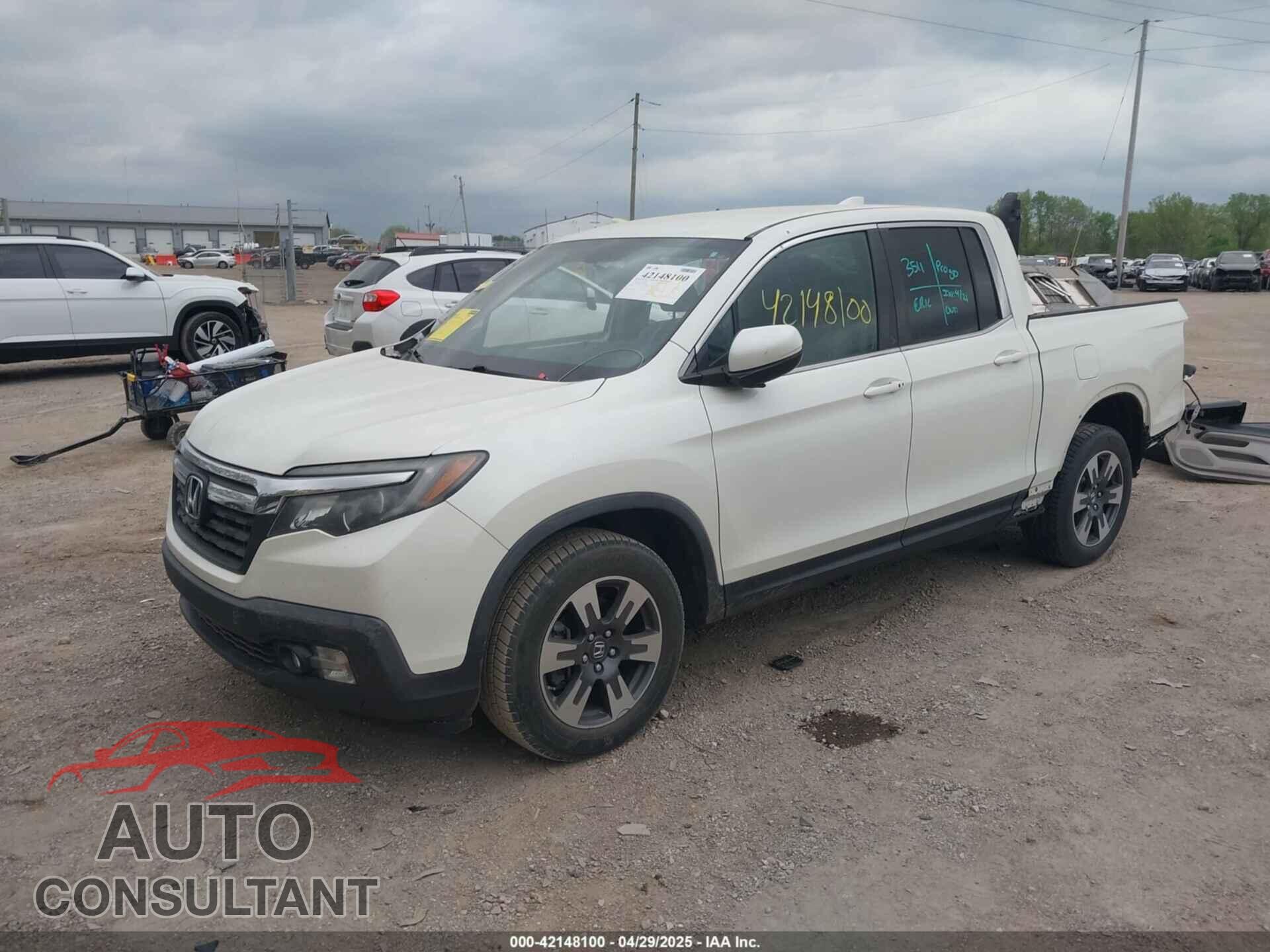HONDA RIDGELINE 2017 - 5FPYK3F57HB008389