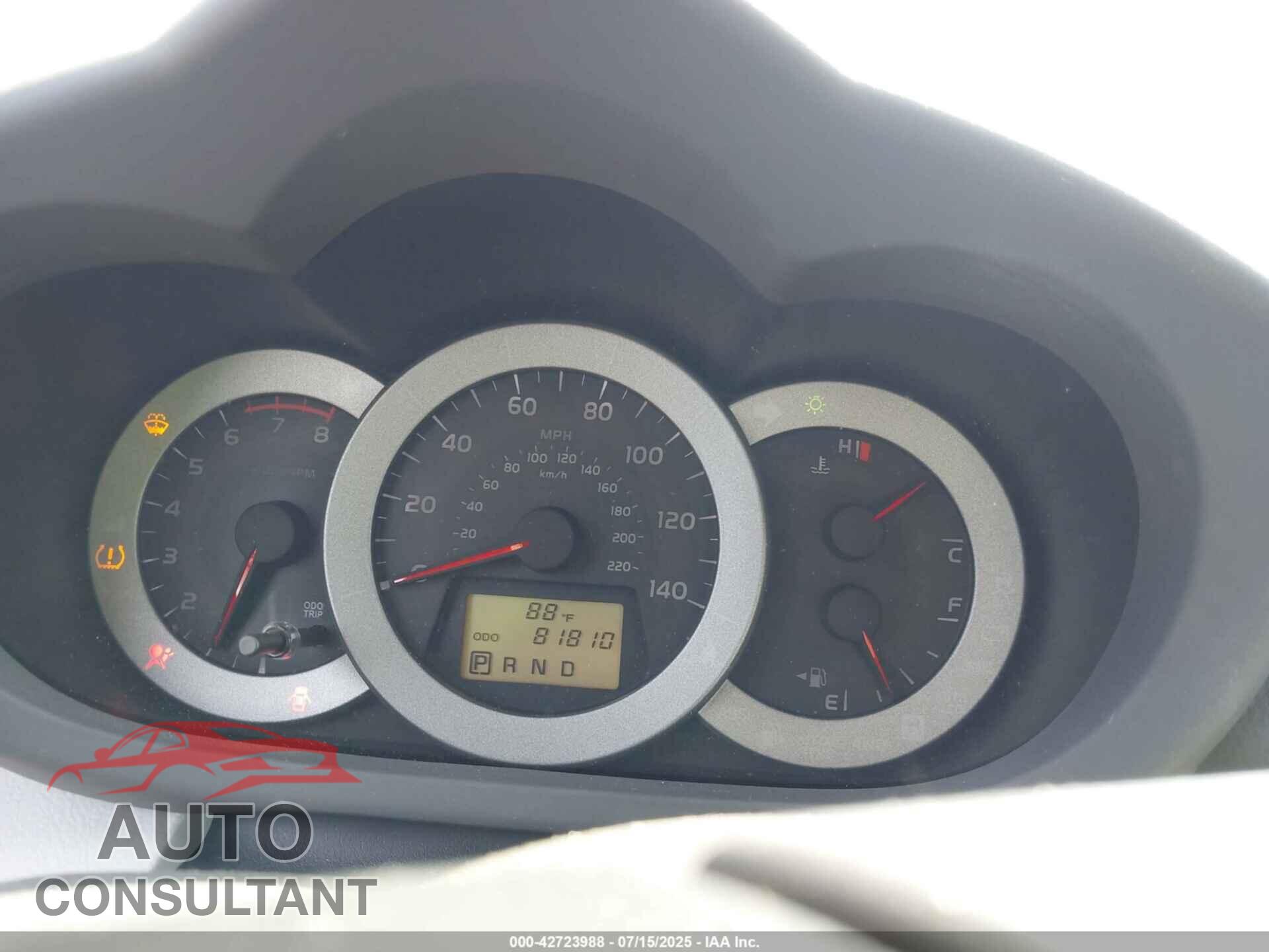 TOYOTA RAV4 2011 - 2T3DF4DV6BW161108