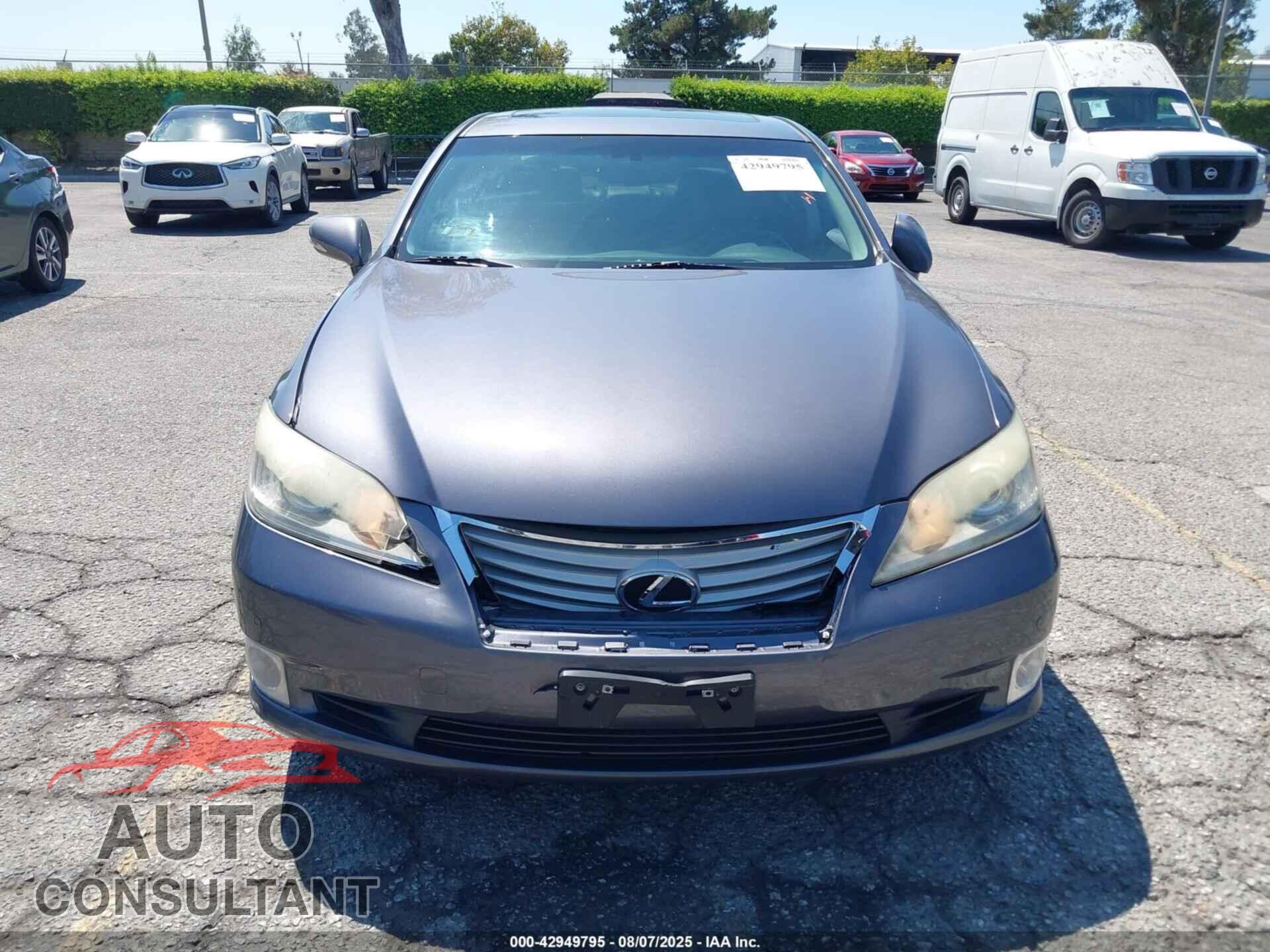 LEXUS ES 350 2012 - JTHBK1EGXC2493434