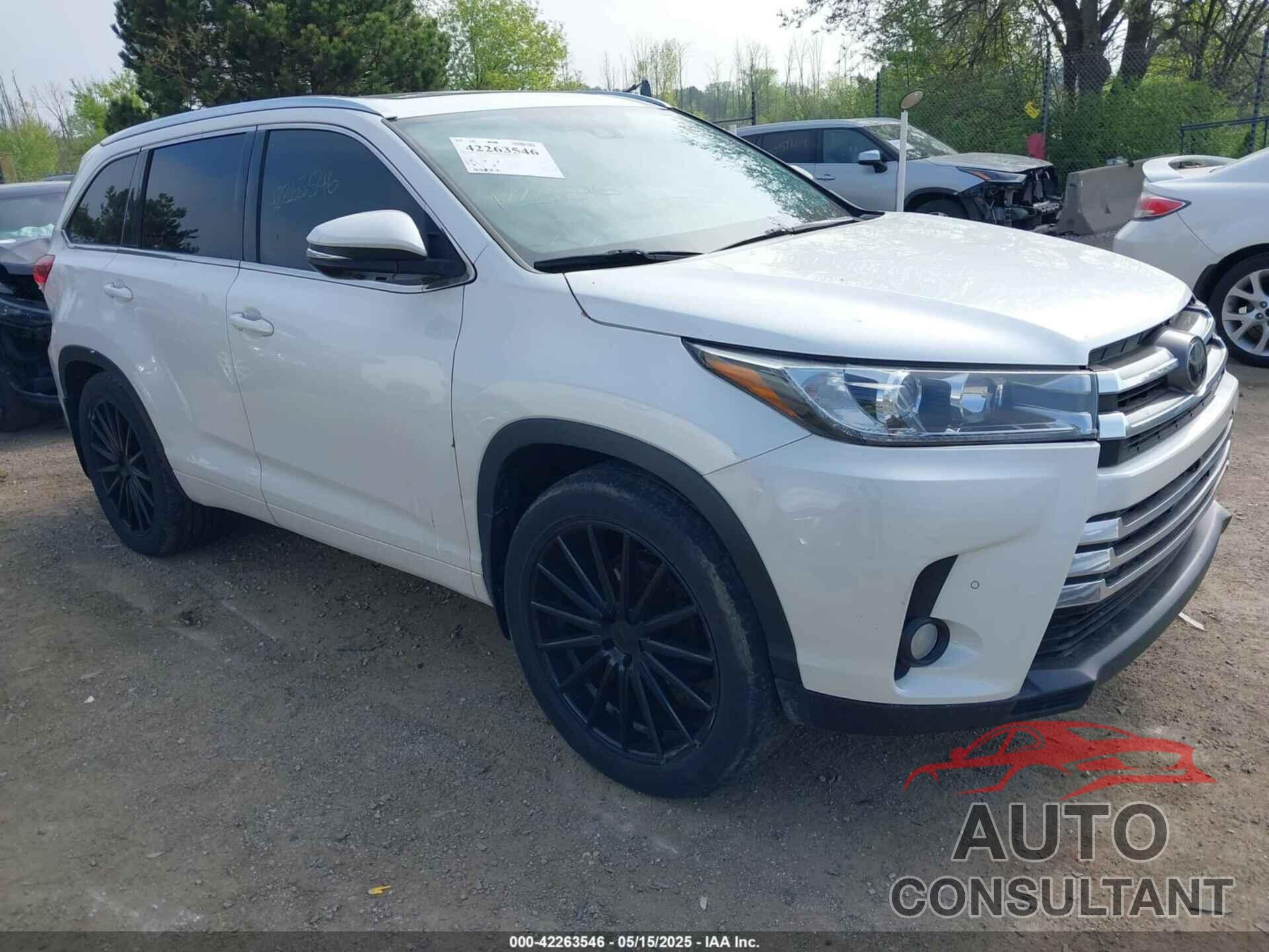 TOYOTA HIGHLANDER 2018 - 5TDDZRFH1JS860254