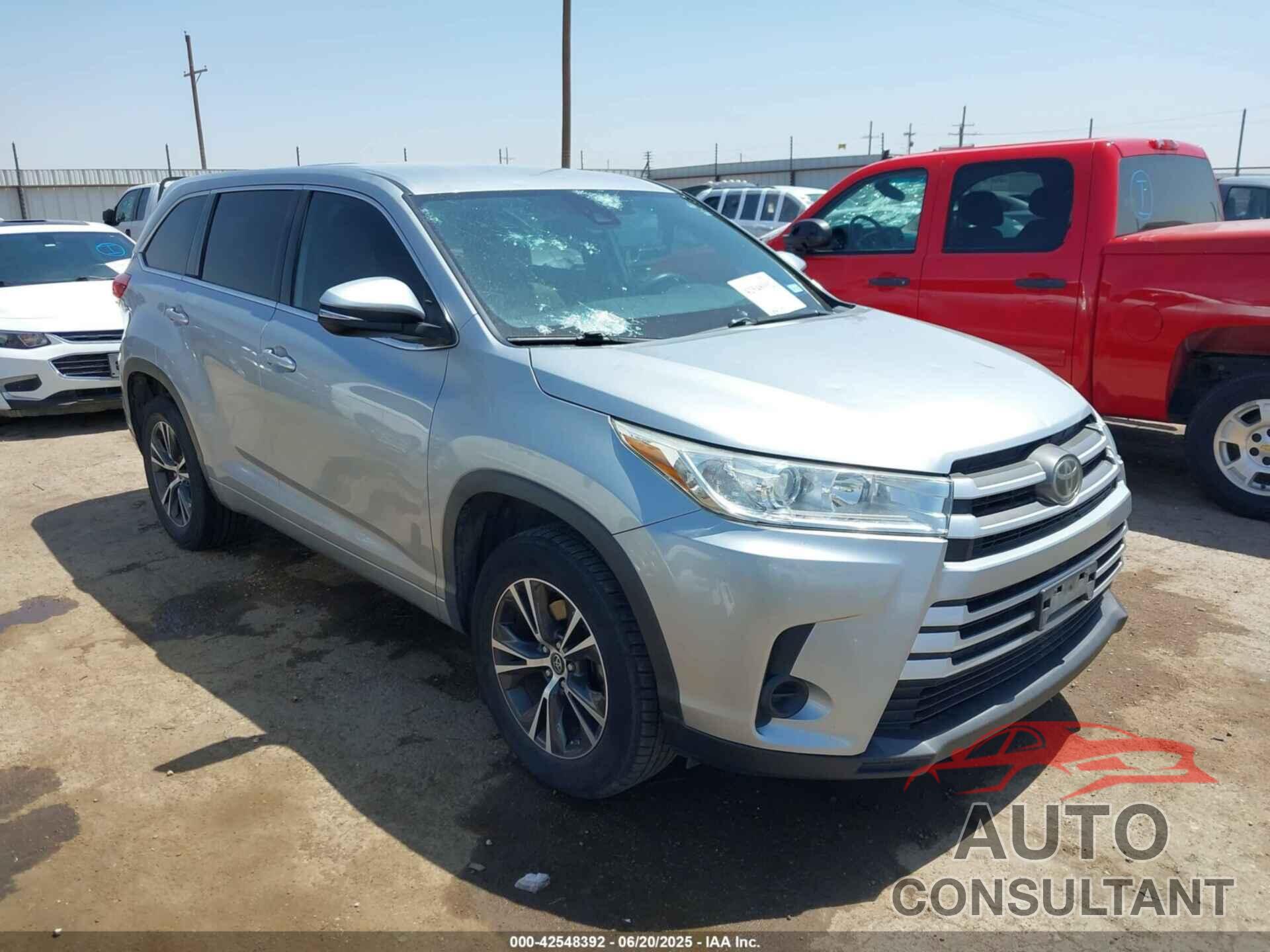TOYOTA HIGHLANDER 2018 - 5TDZZRFH1JS264969