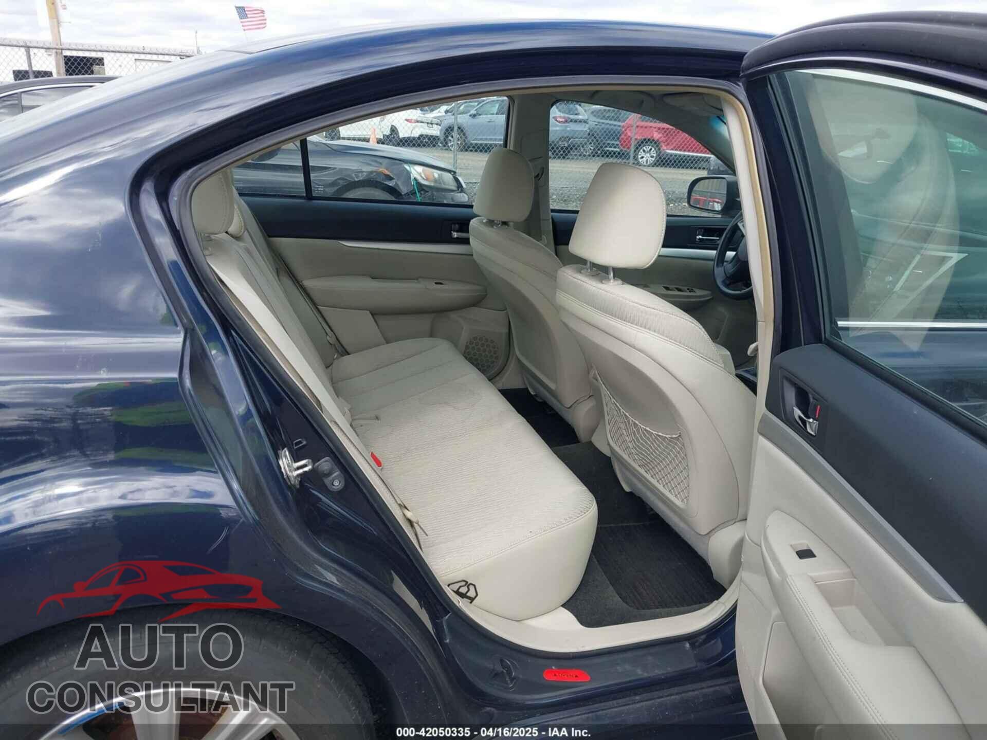 SUBARU LEGACY 2012 - 4S3BMBA62C3040160