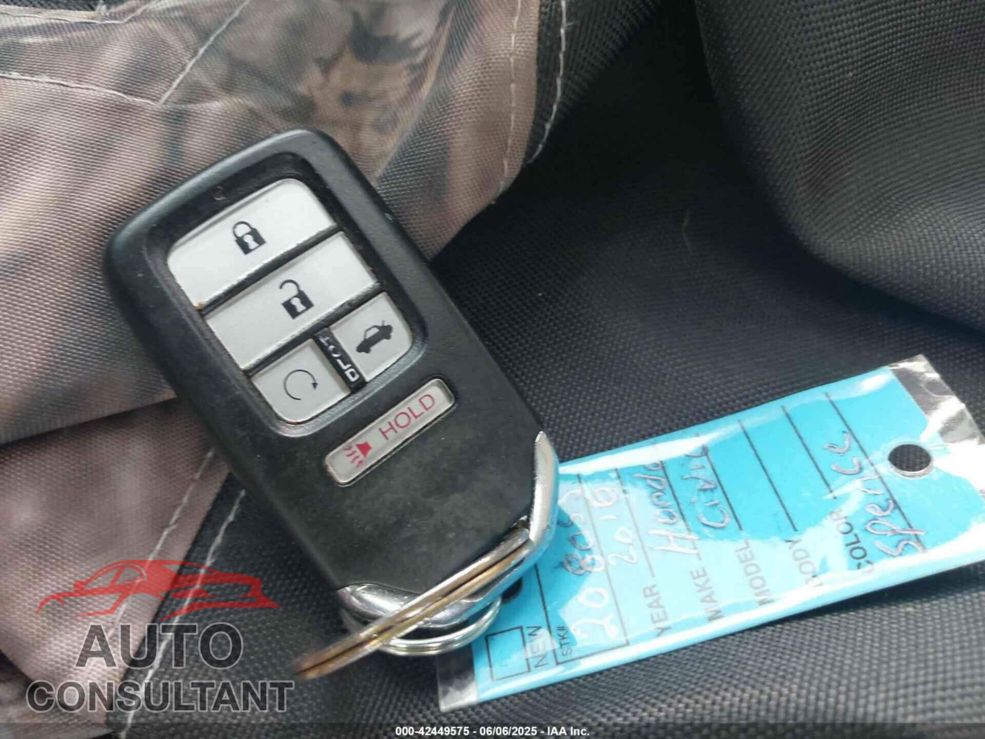 HONDA CIVIC 2016 - 19XFC2F73GE232532