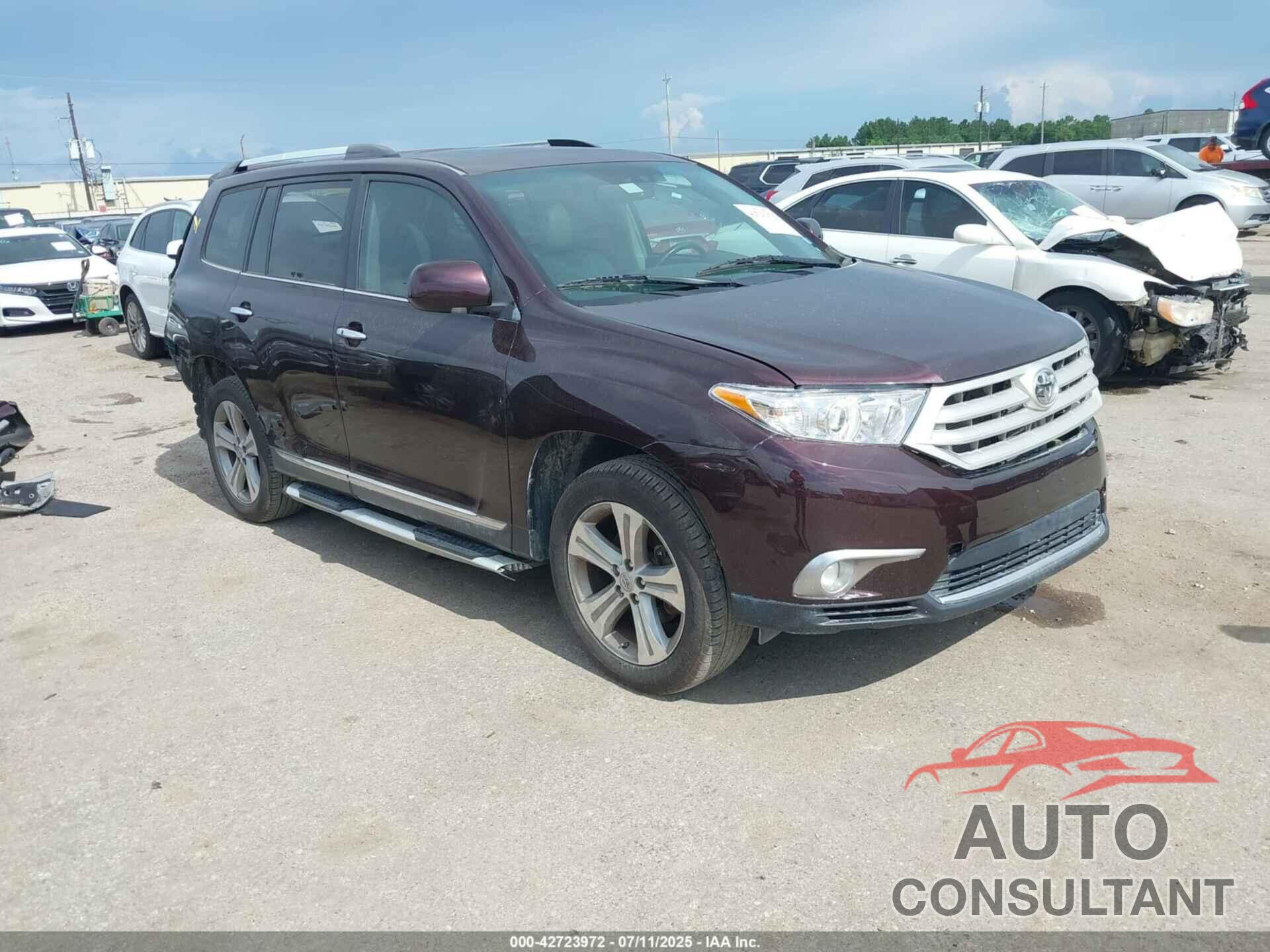 TOYOTA HIGHLANDER 2011 - 5TDYK3EH1BS036633