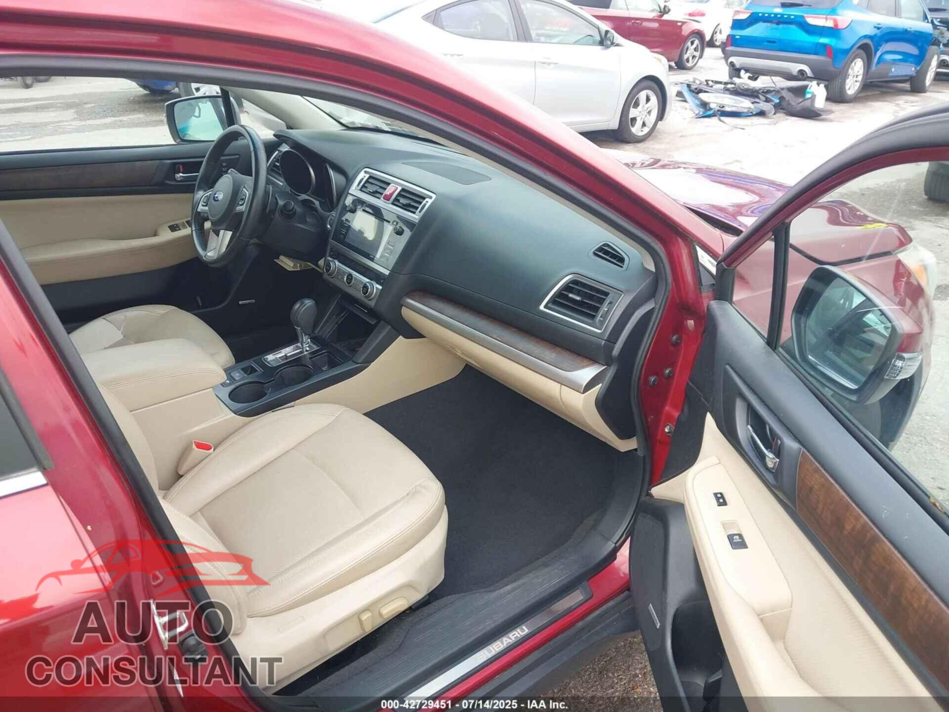SUBARU OUTBACK 2015 - 4S4BSBLC8F3324840