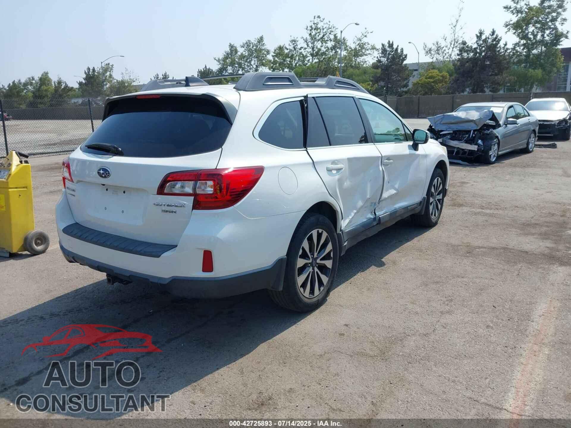 SUBARU OUTBACK 2016 - 4S4BSENC6G3308829