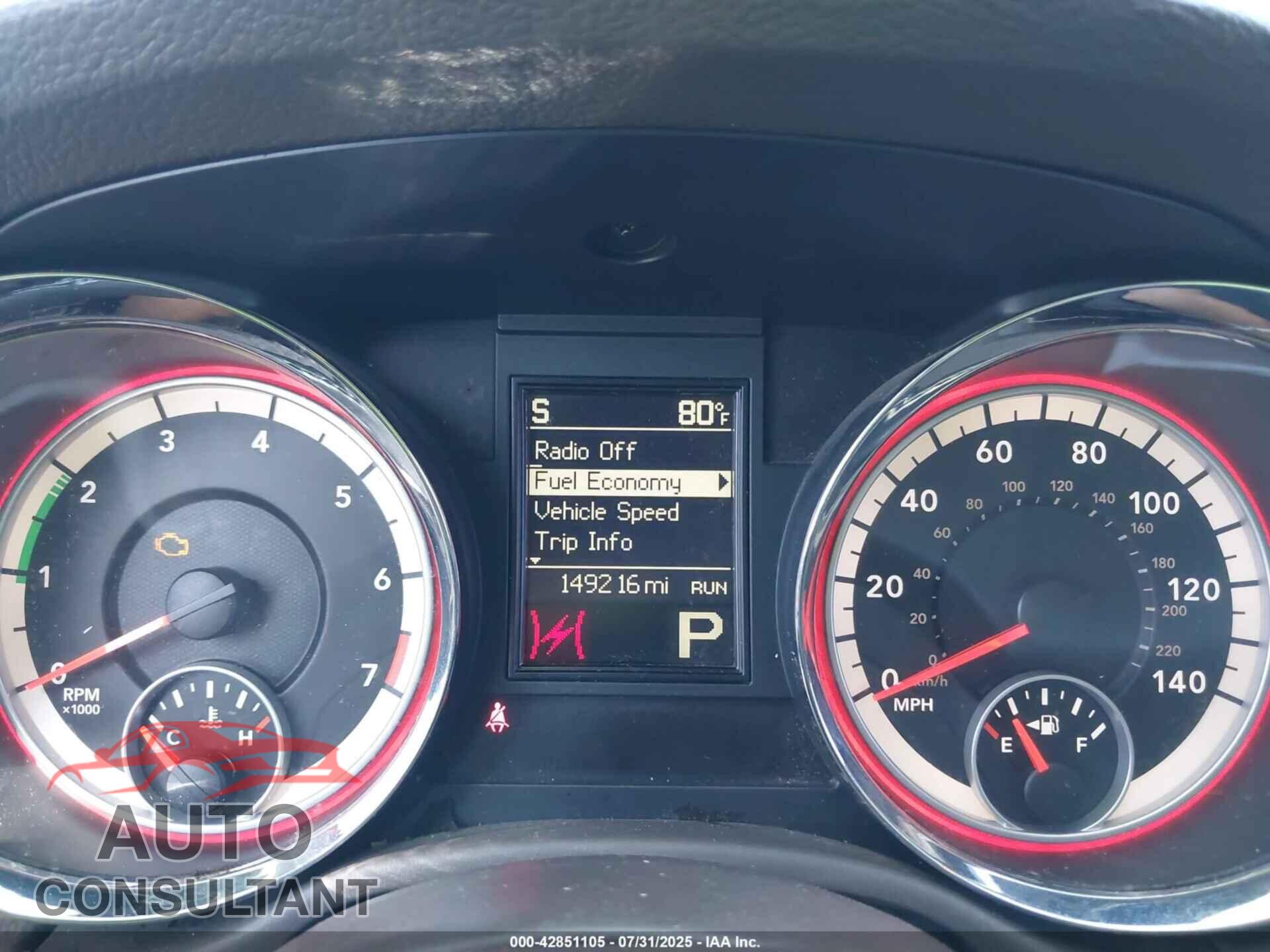 DODGE DURANGO 2013 - 1C4RDHAGXDC680418