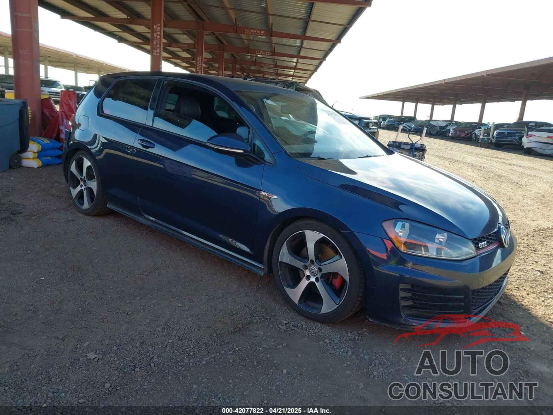 VOLKSWAGEN GOLF GTI 2015 - 3VWYT7AU5FM039433