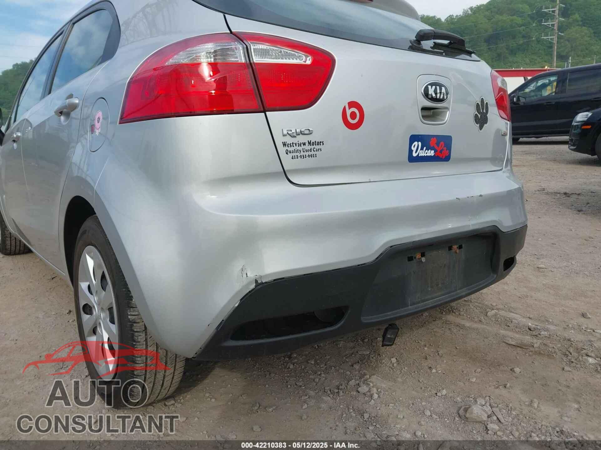 KIA RIO 2013 - KNADM5A38D6296610