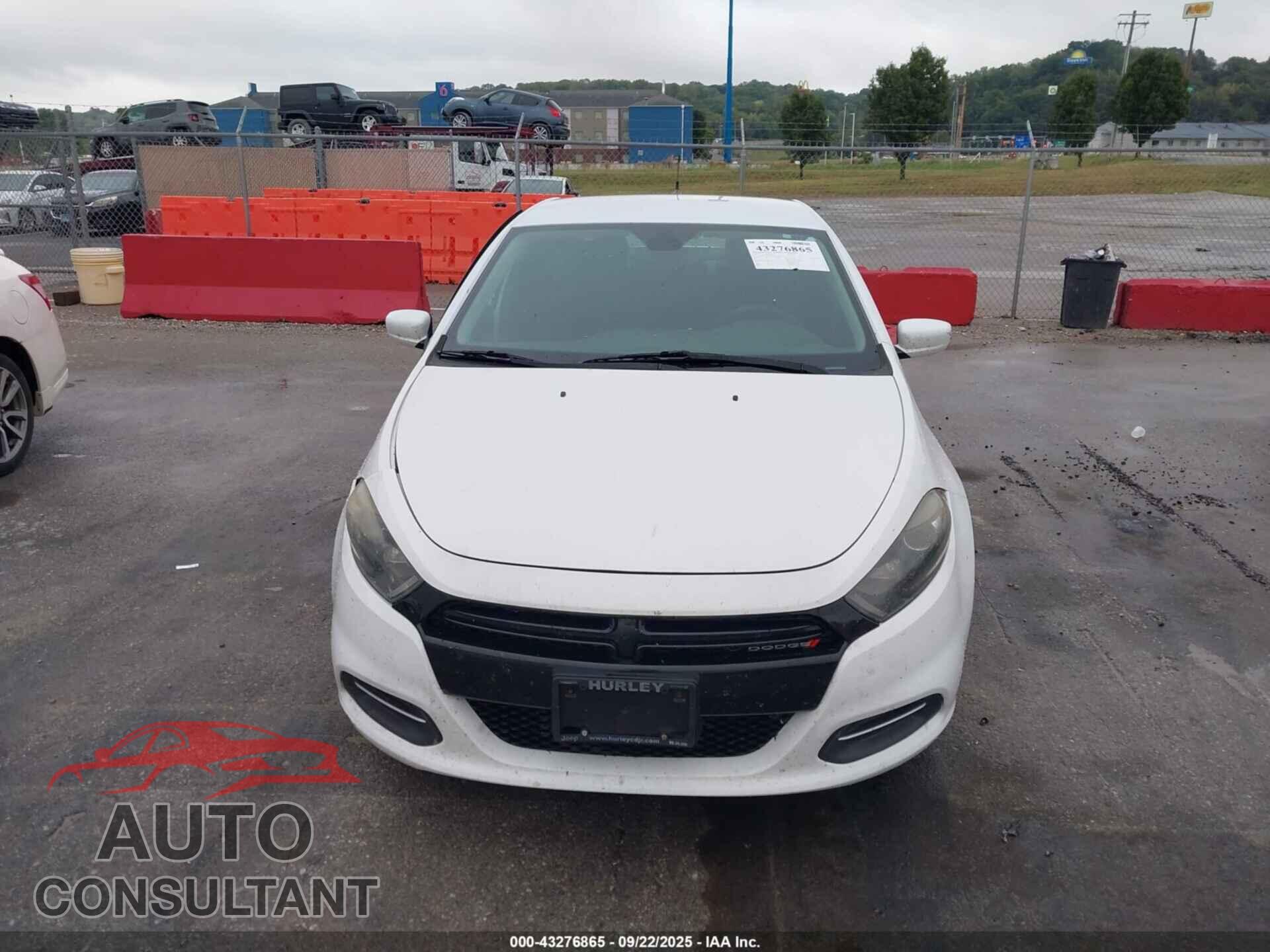DODGE DART 2016 - 1C3CDFAA7GD606317