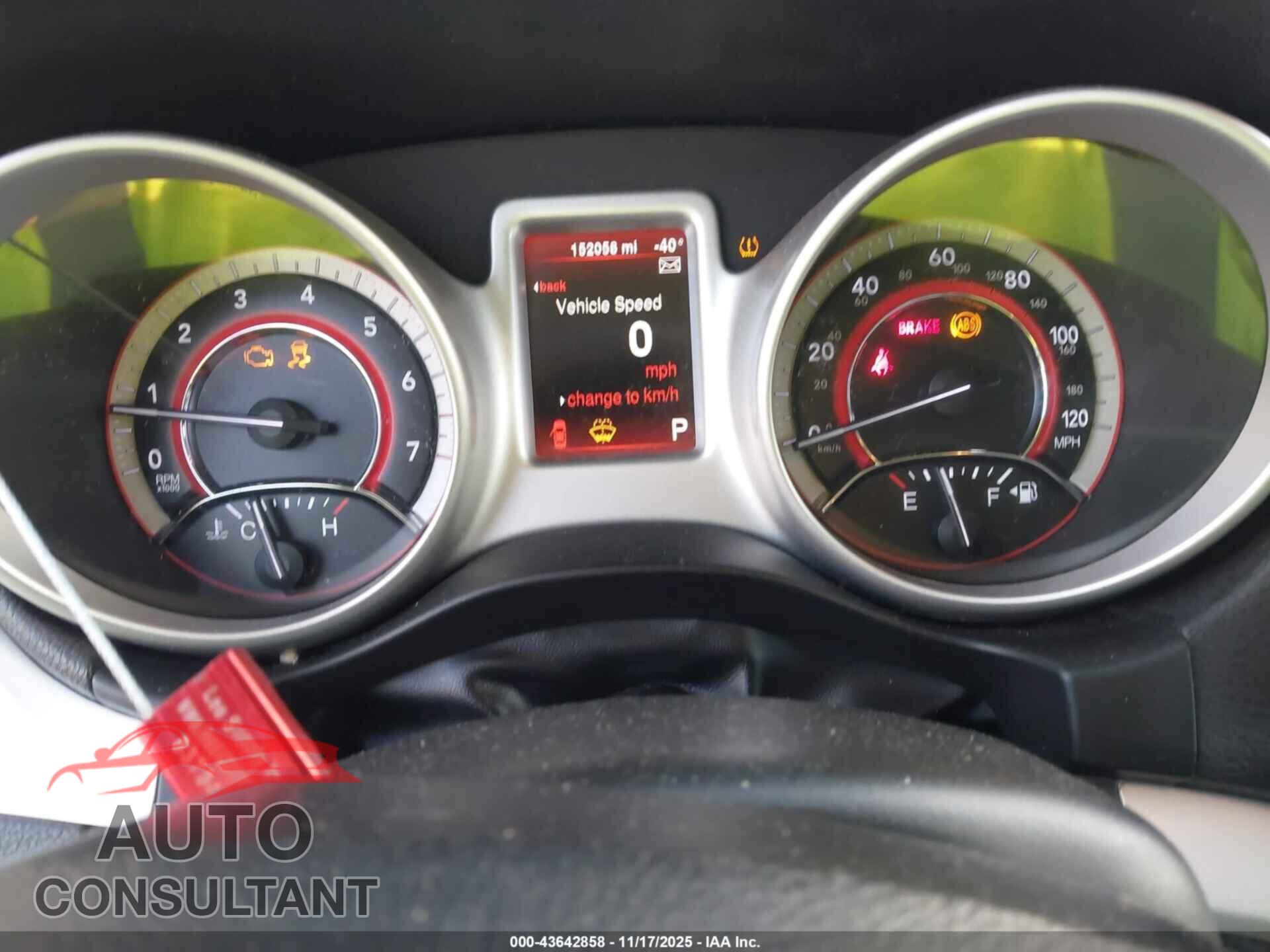 DODGE JOURNEY 2015 - 3C4PDCBG9FT742214