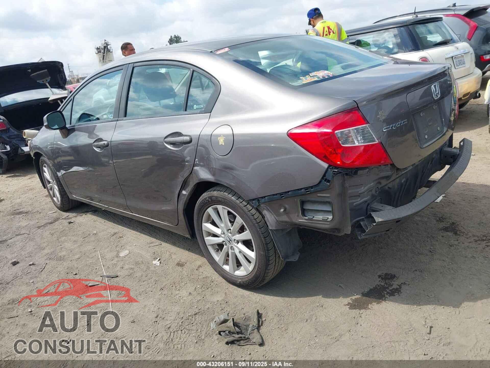 HONDA CIVIC 2012 - 19XFB2F8XCE300802