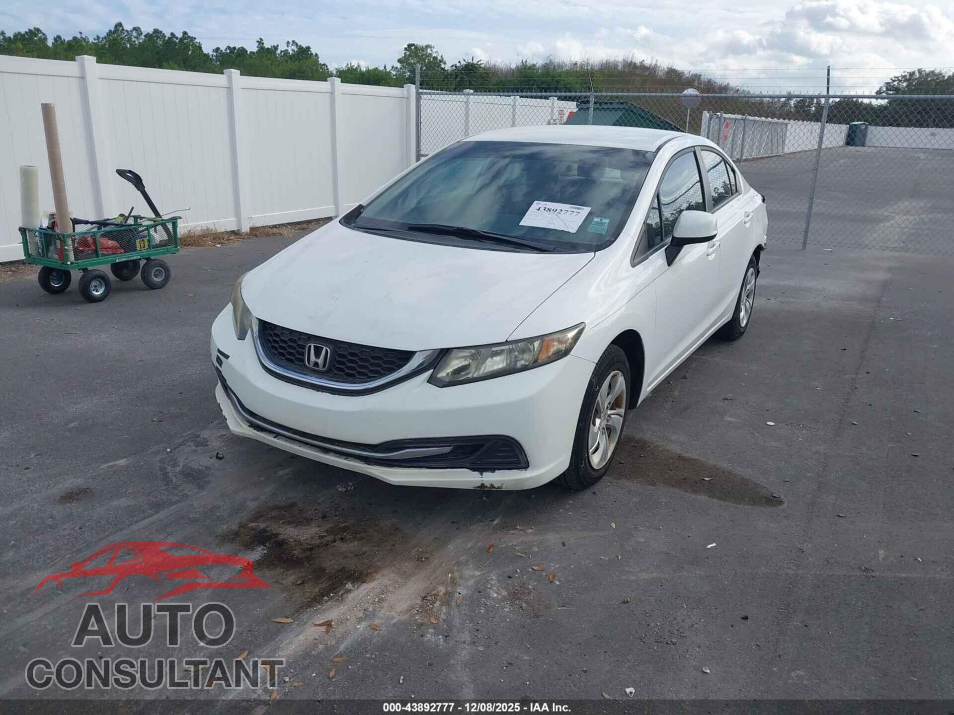 HONDA CIVIC 2013 - 19XFB2F59DE094301