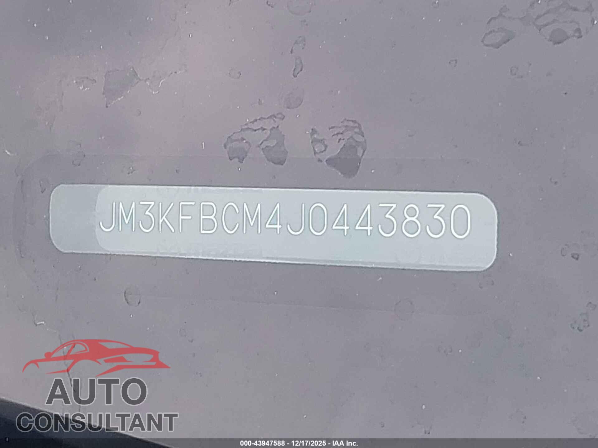 MAZDA CX-5 2018 - JM3KFBCM4J0443830