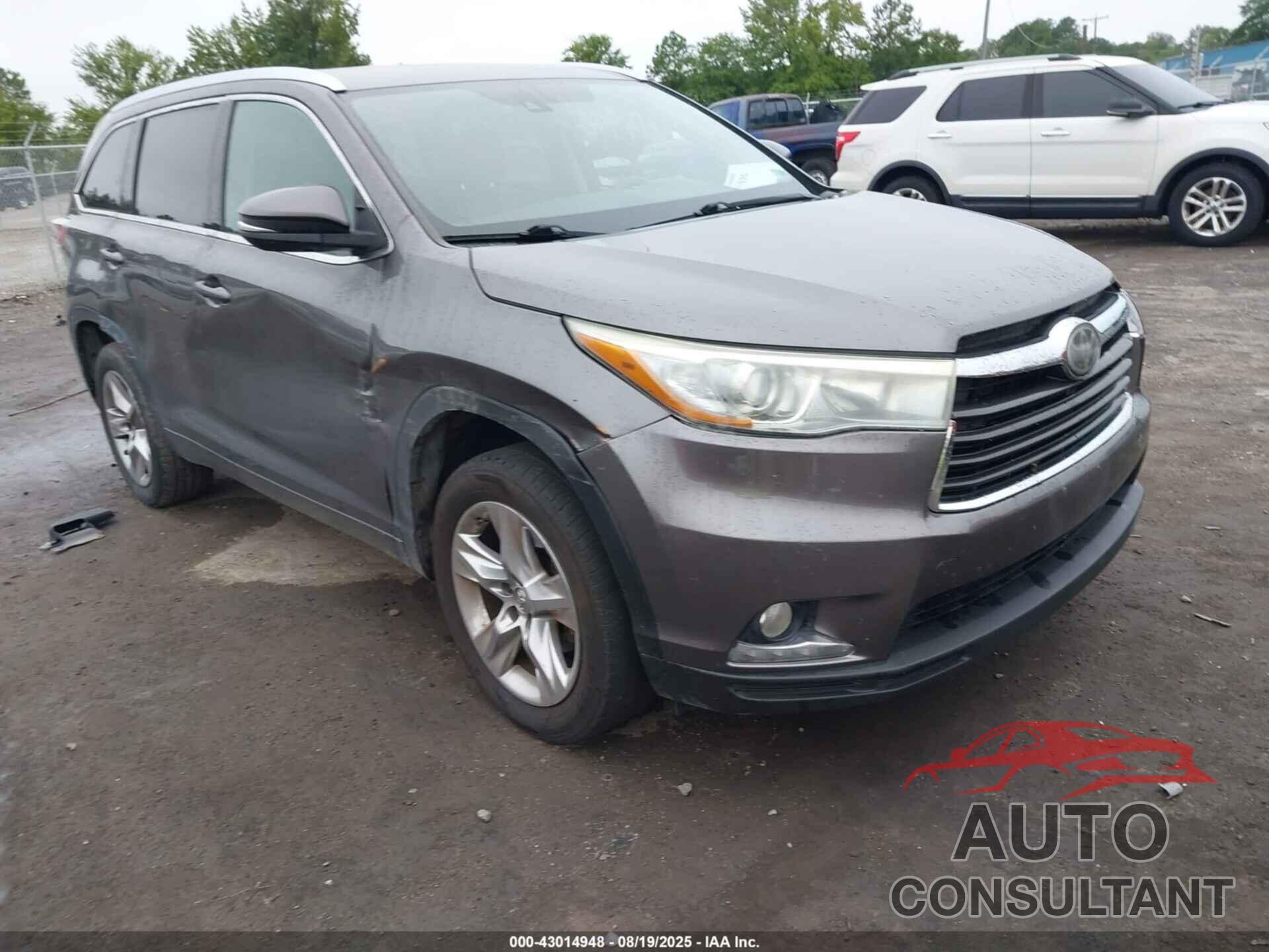TOYOTA HIGHLANDER 2015 - 5TDYKRFH6FS046677