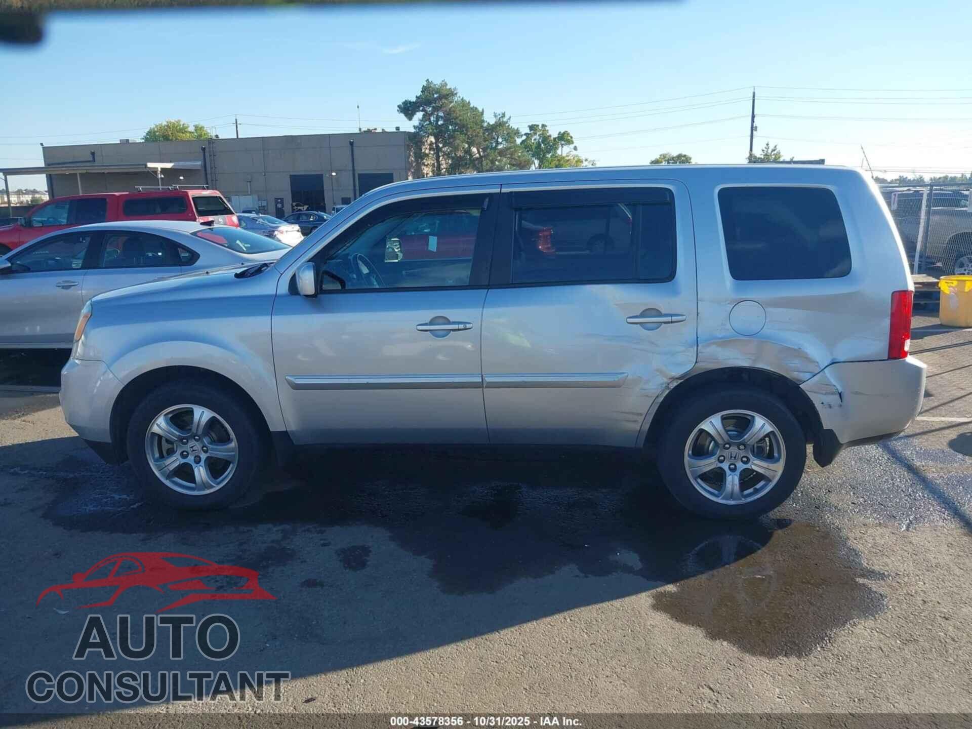 HONDA PILOT 2012 - 5FNYF3H57CB032775